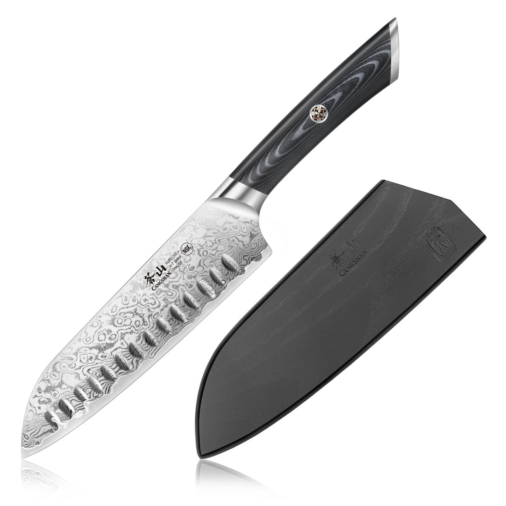 Cangshan 504265 KURO Series 7-Inch Santoku Knife