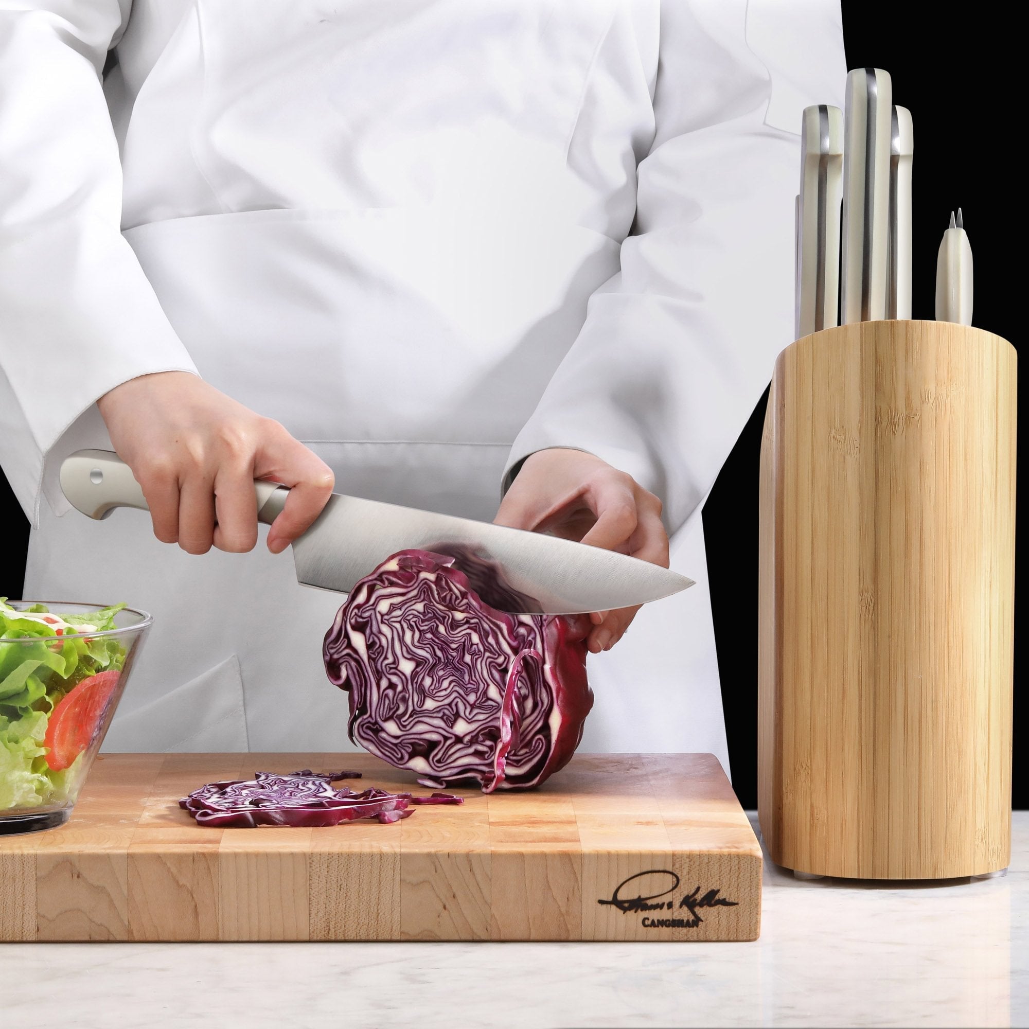 Cangshan 1026849 APERTIVO Series 8-Piece Knife Block Set German Steel