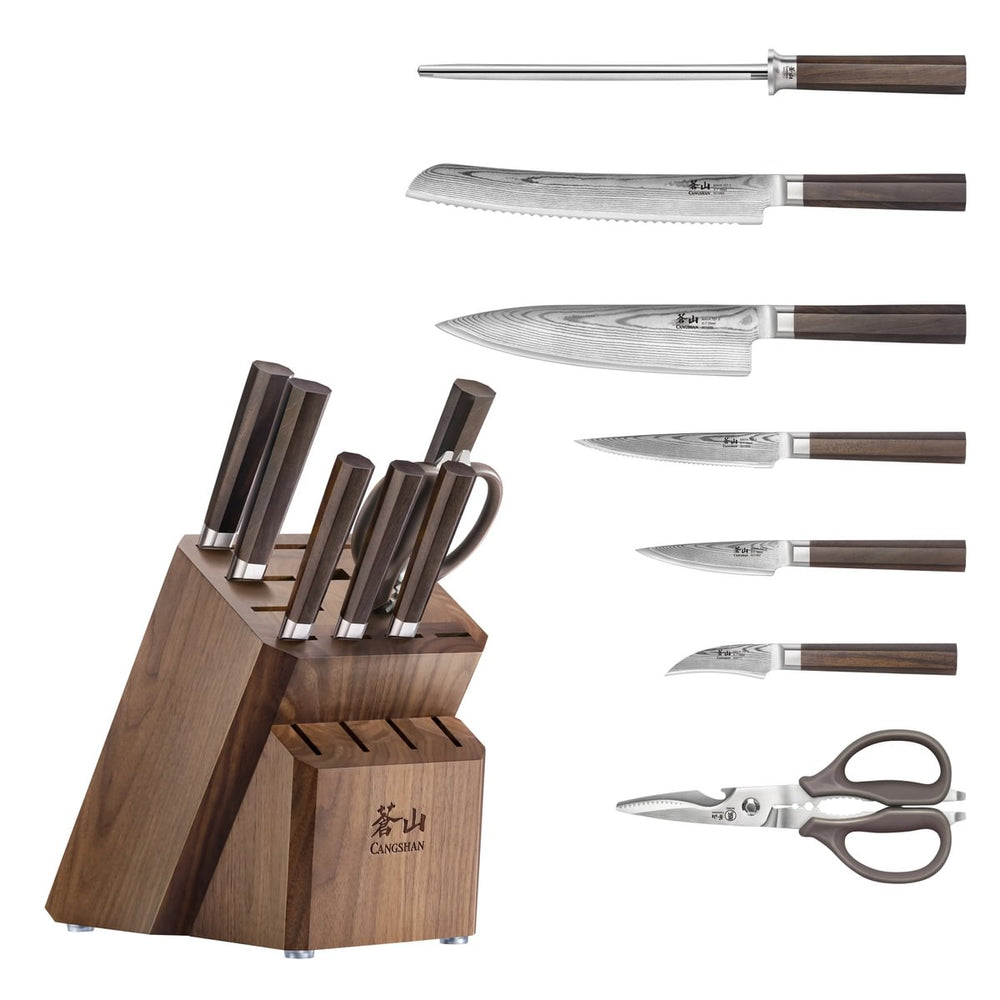 Cangshan 504098 MAYA Series 8-Piece Knife Block Set