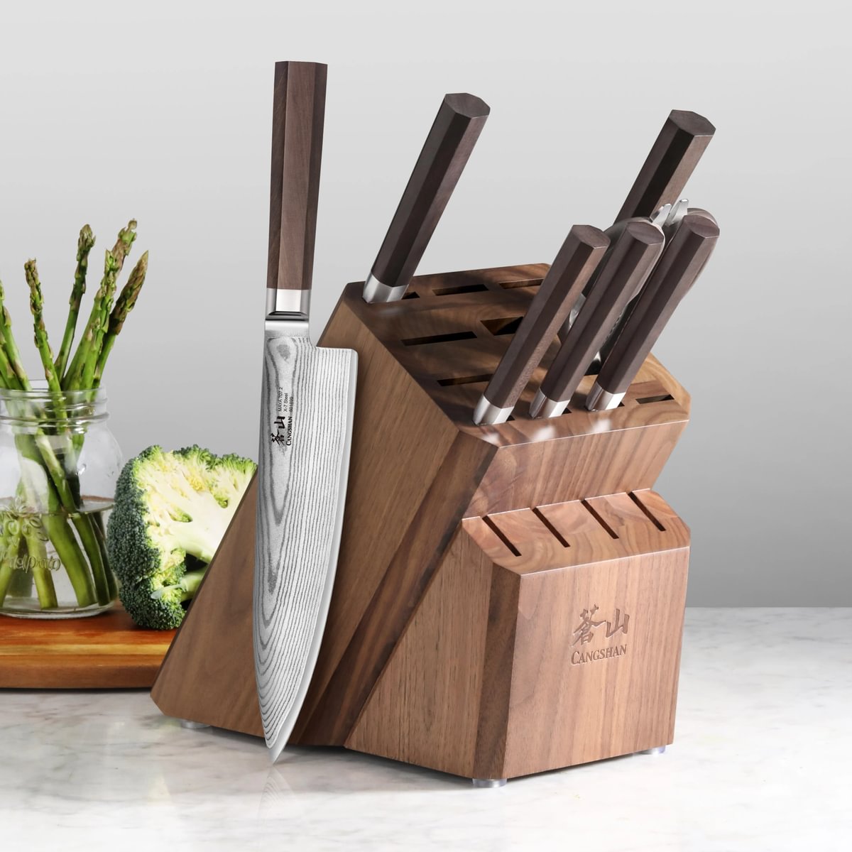 Cangshan 504098 MAYA Series 8-Piece Knife Block Set