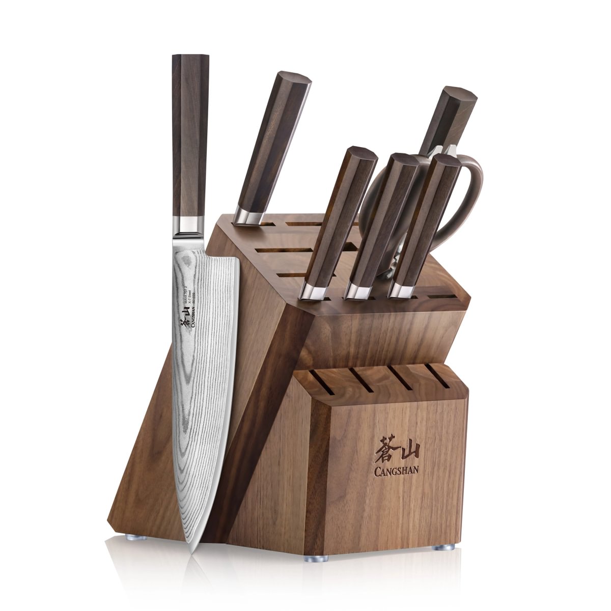 Cangshan 504098 MAYA Series 8-Piece Knife Block Set
