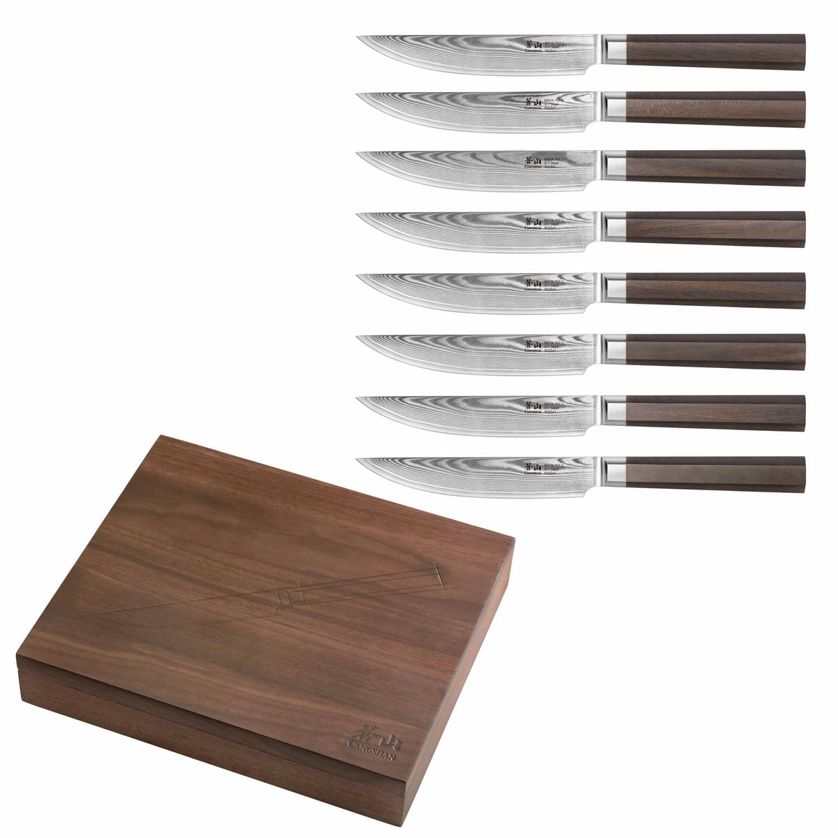 Cangshan 10300731 MAYA Series 8-Piece Steak Knife Set