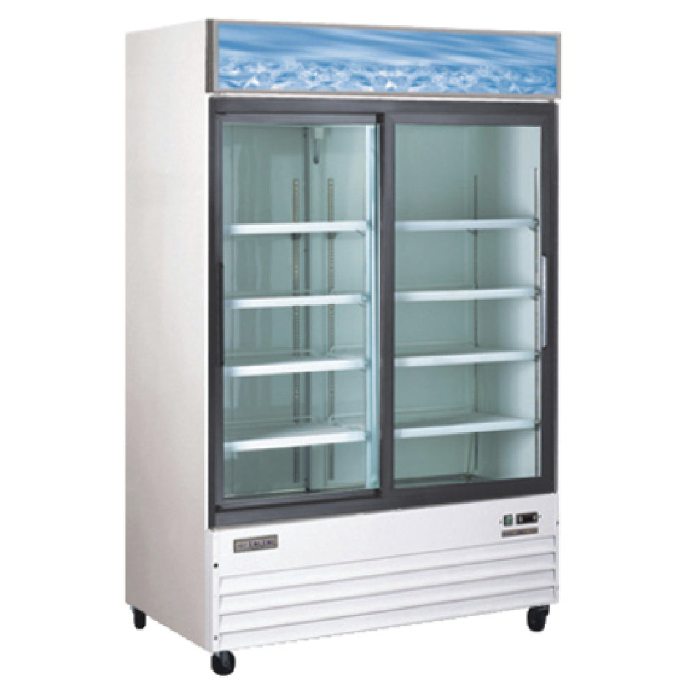 Omcan 50032 53 Inch Refrigerator Two-section 45 cu ft Self-contained