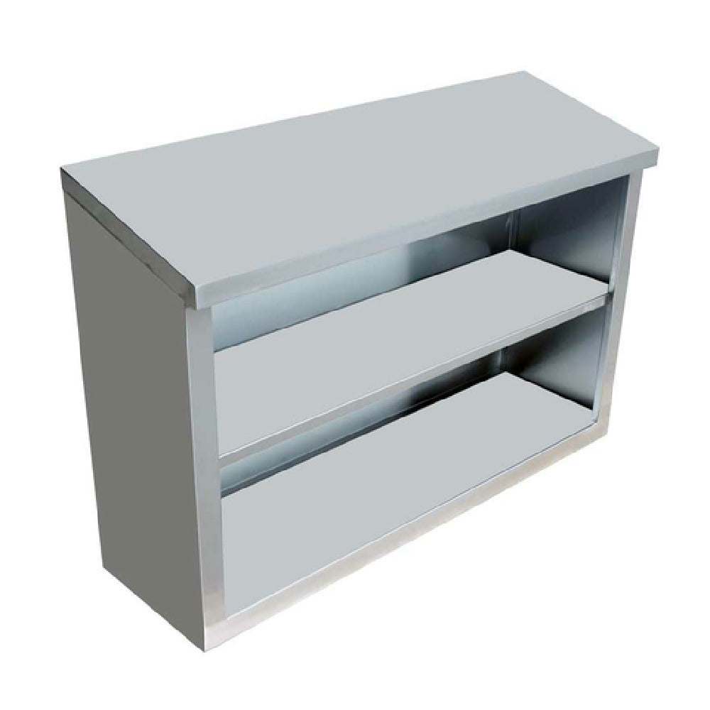 Omcan 46408 36 Inch Wall Mounted Shelf Solid 360 lb Load Capacity Stainless Steel