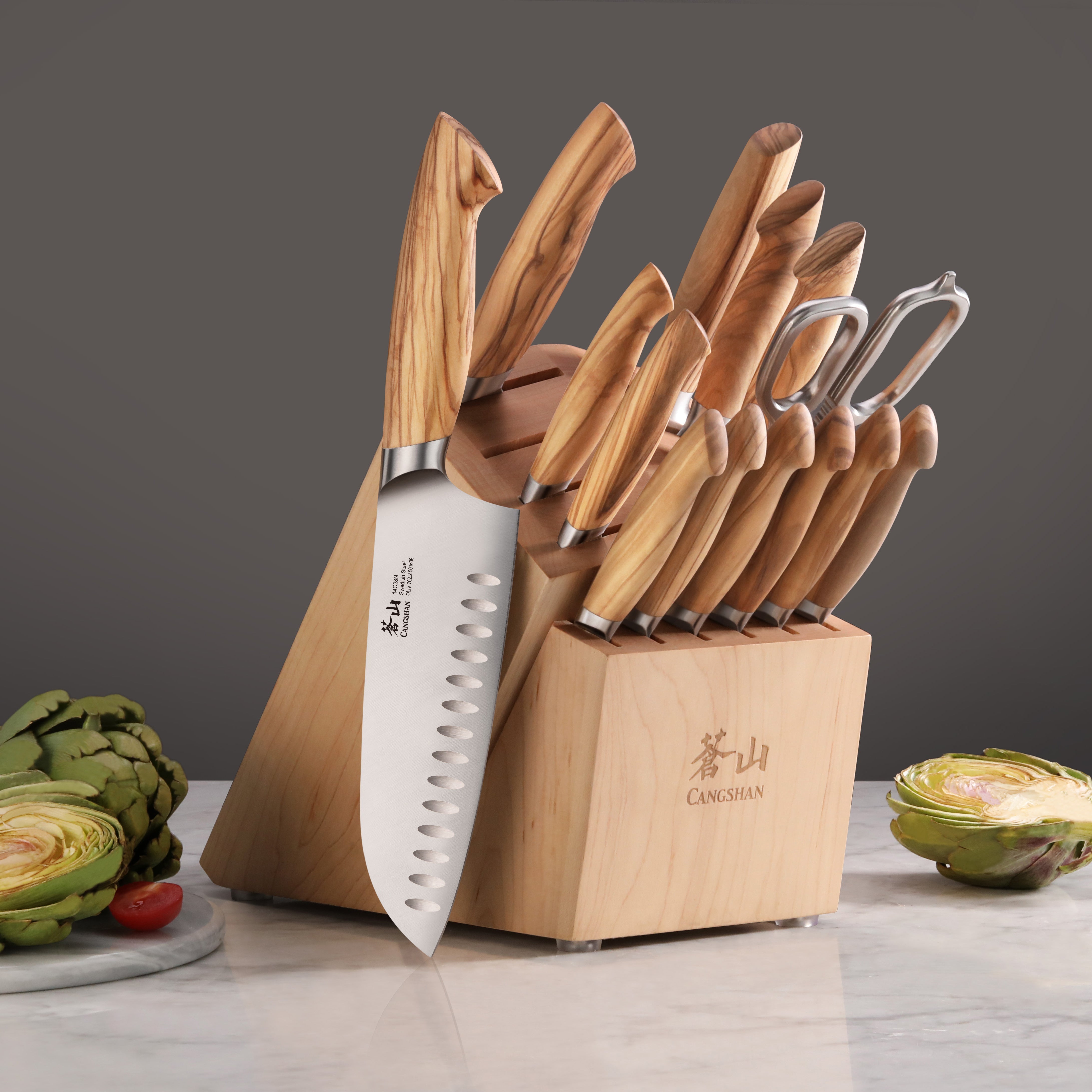 Cangshan 501691 OLIV Series 15-Piece Knife Set