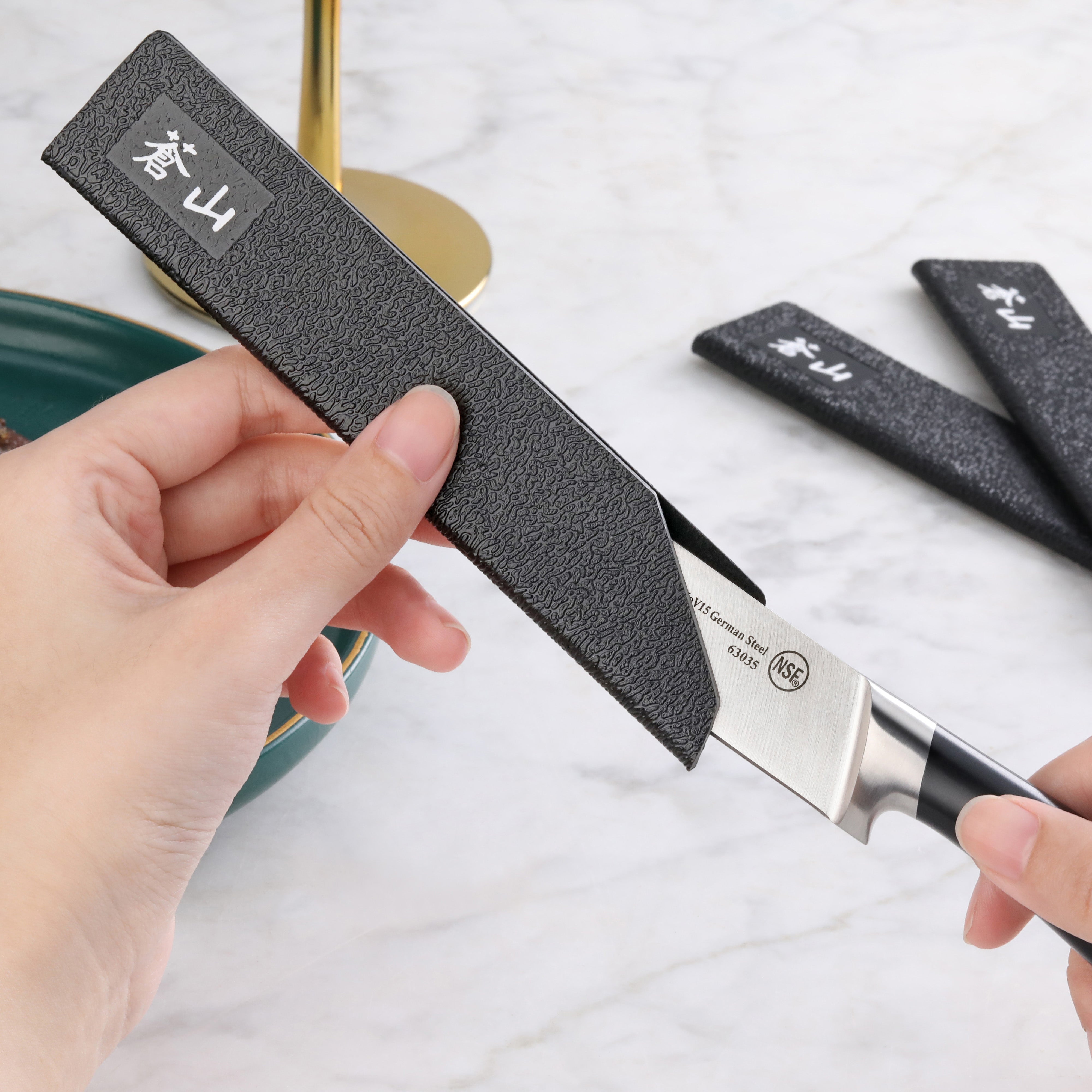 Cangshan 1026641 8-Piece Steak Knife Guard Set