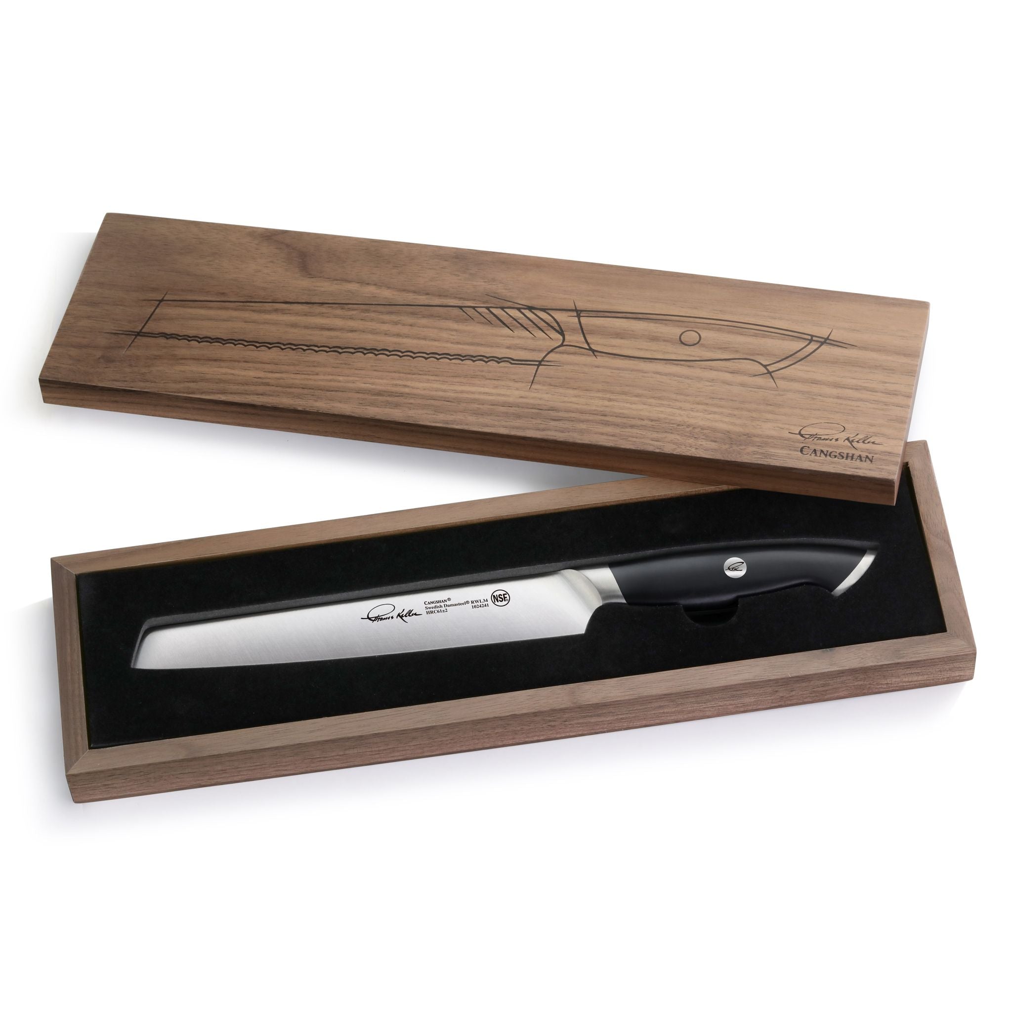 Cangshan 1025453 Thomas Keller Signature Collection 8-Inch Bread Knife - White