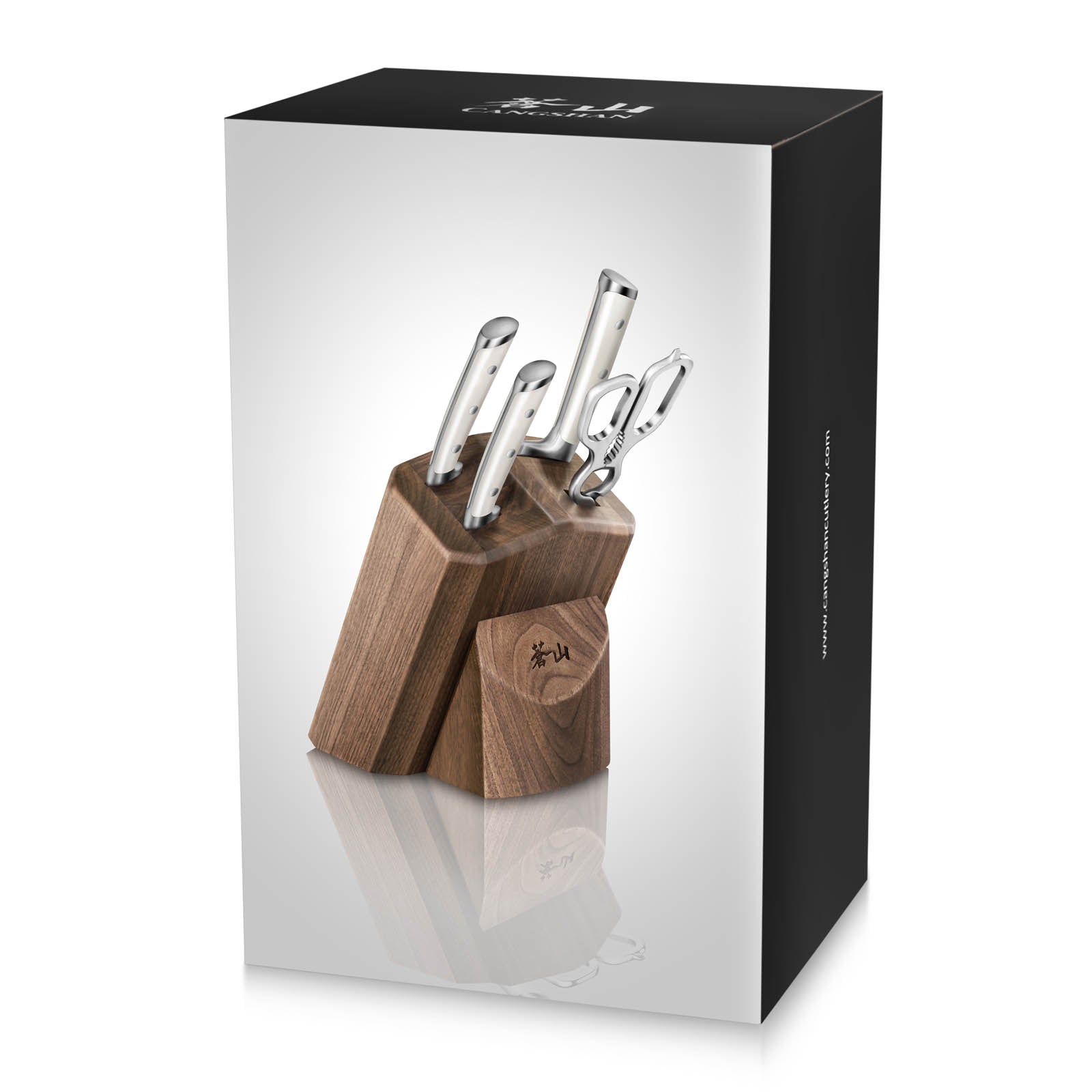 Cangshan 1022568 S1 Series 5-Piece Starter Knife Block Set