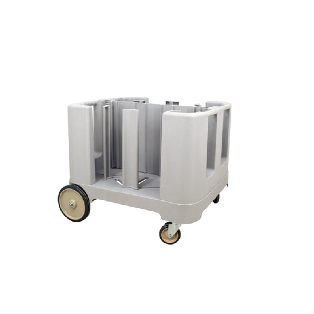 Omcan 80922 35 Inch Dish Caddy Adjustable Column Towers 240 Plate Capacity Grey Polyethylene