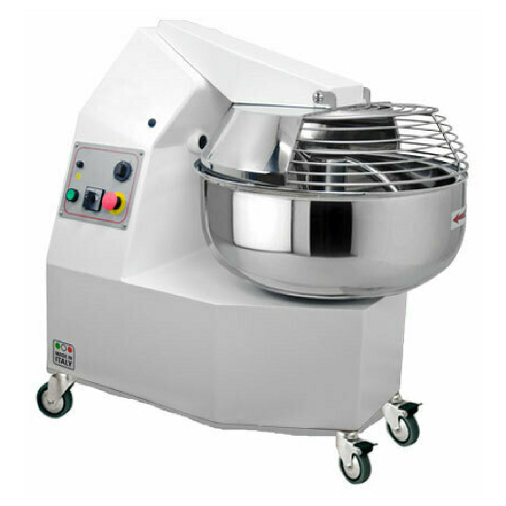 Omcan 44256 Dough Fork Mixer 22 Inch Width 55 lb Capacity Electric 1 Speed Stainless Steel