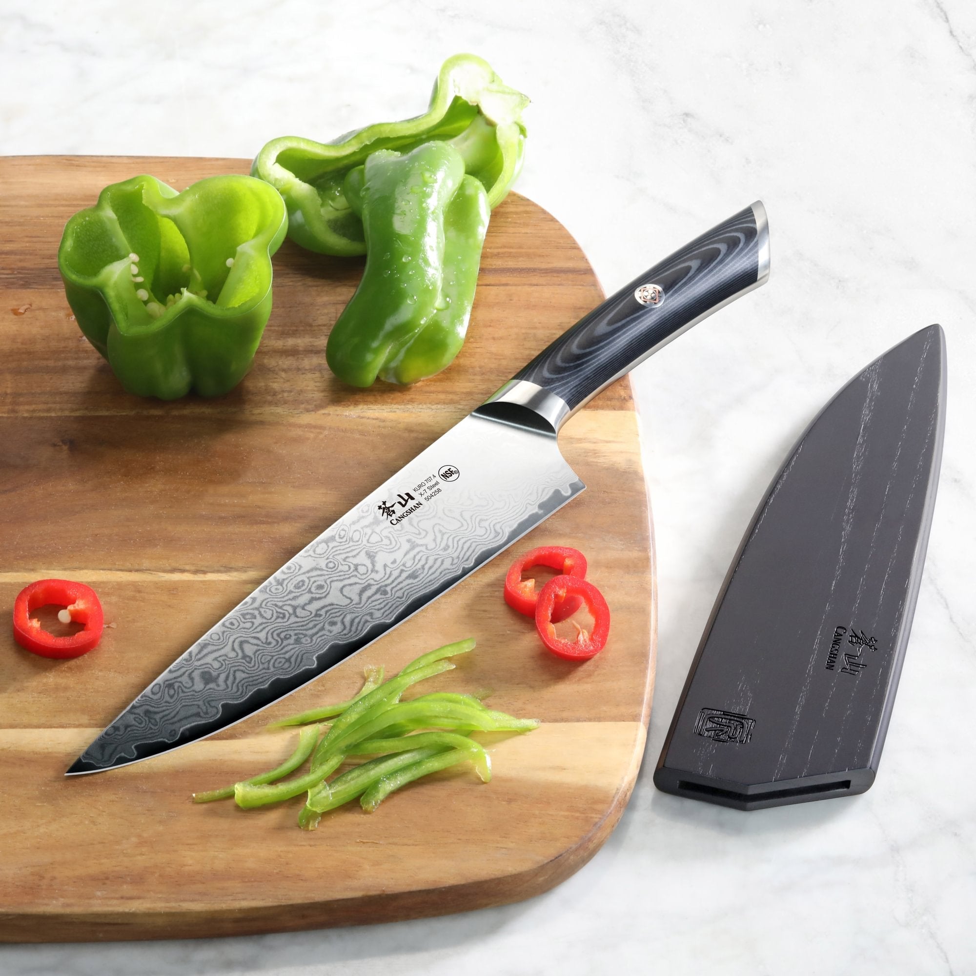 Cangshan 504258 KURO Series 8-Inch Chef’s Knife