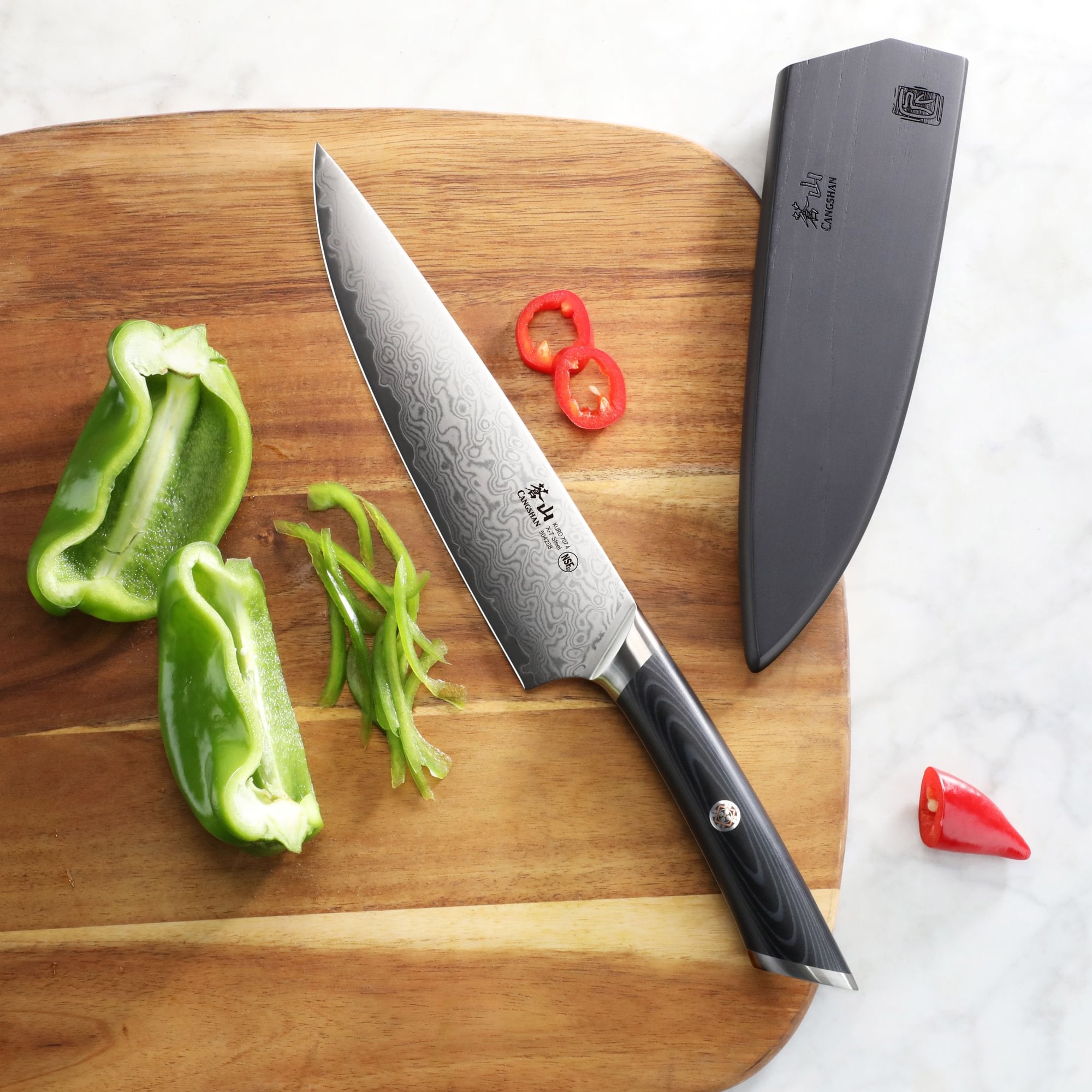Cangshan 504258 KURO Series 8-Inch Chef’s Knife