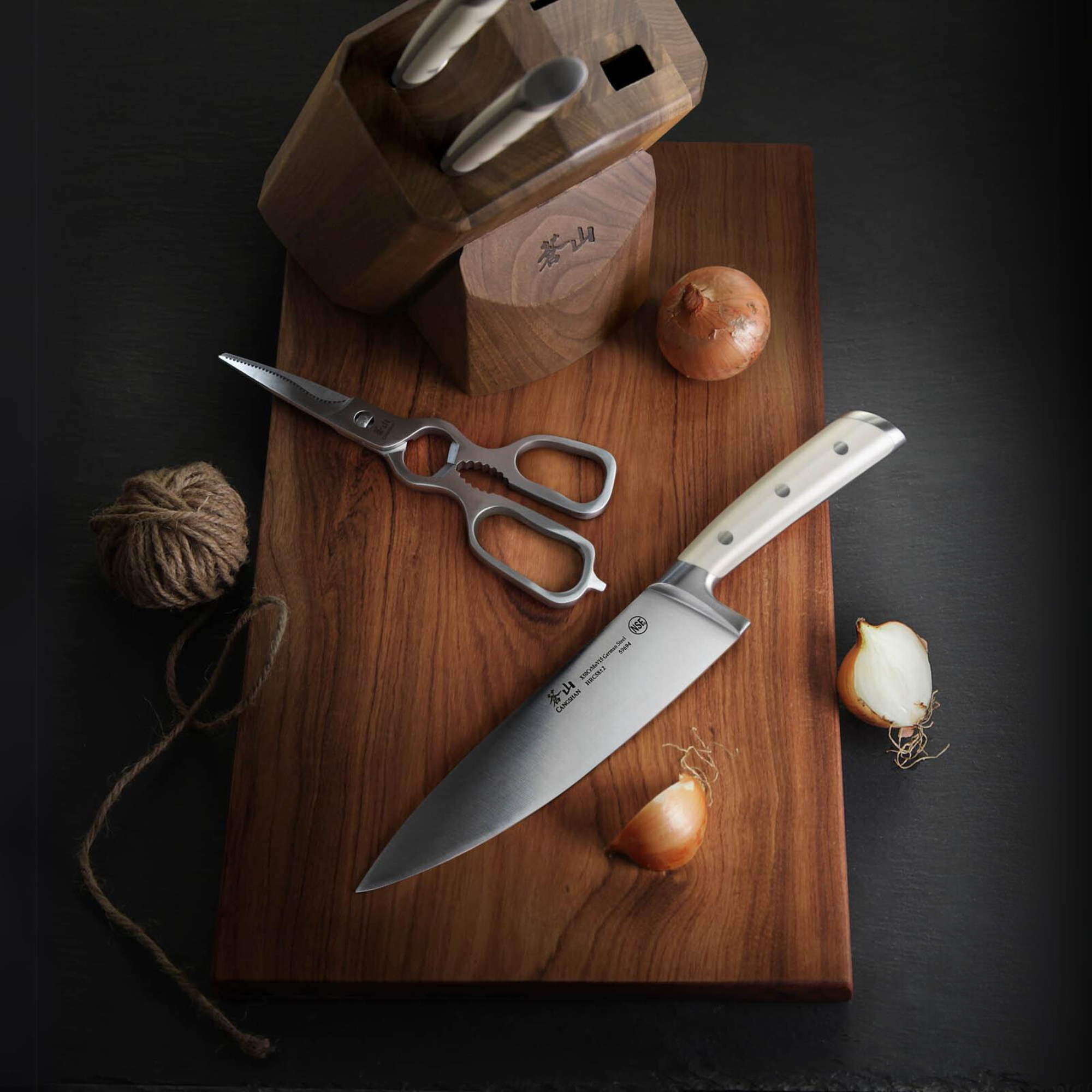 Cangshan 1022568 S1 Series 5-Piece Starter Knife Block Set