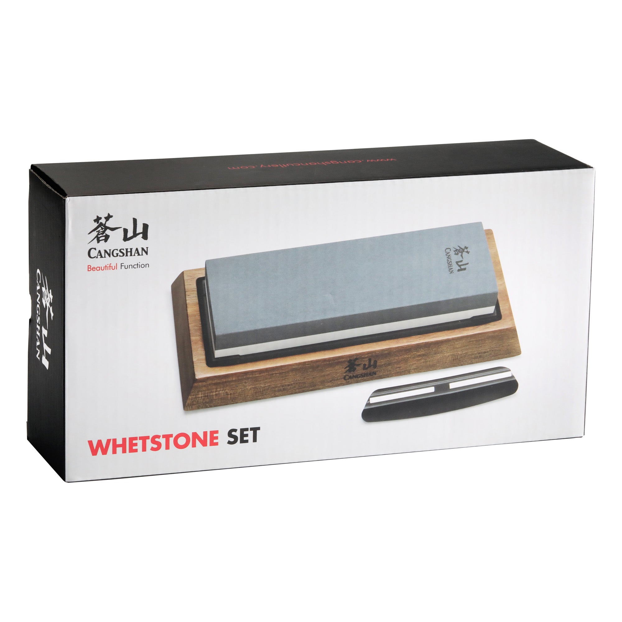 Cangshan 503800 Dual-Sided Whetstone Knife Sharpener 1000/6000 Grit