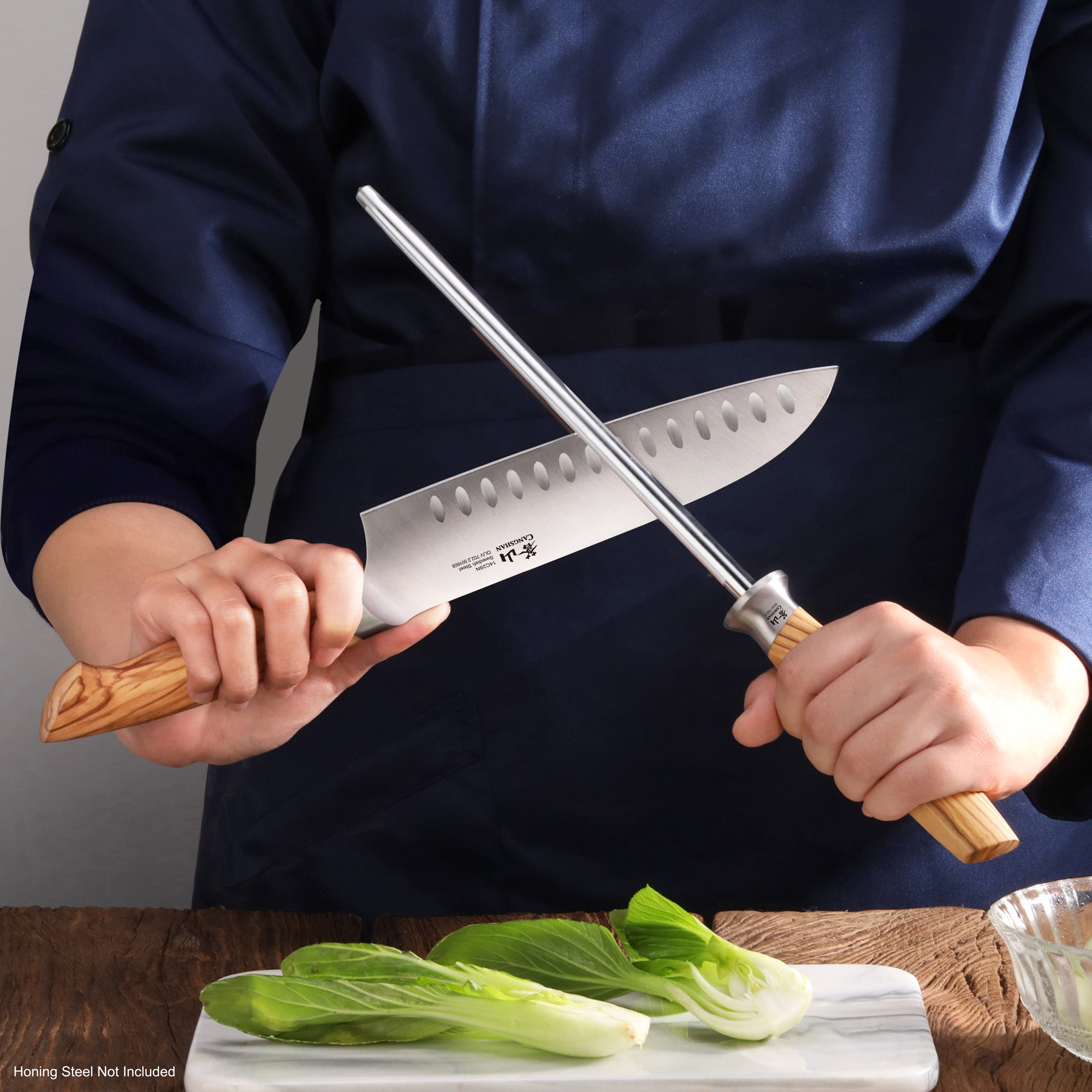 Cangshan 501608 OLIV Series 7-Inch Santoku Knife
