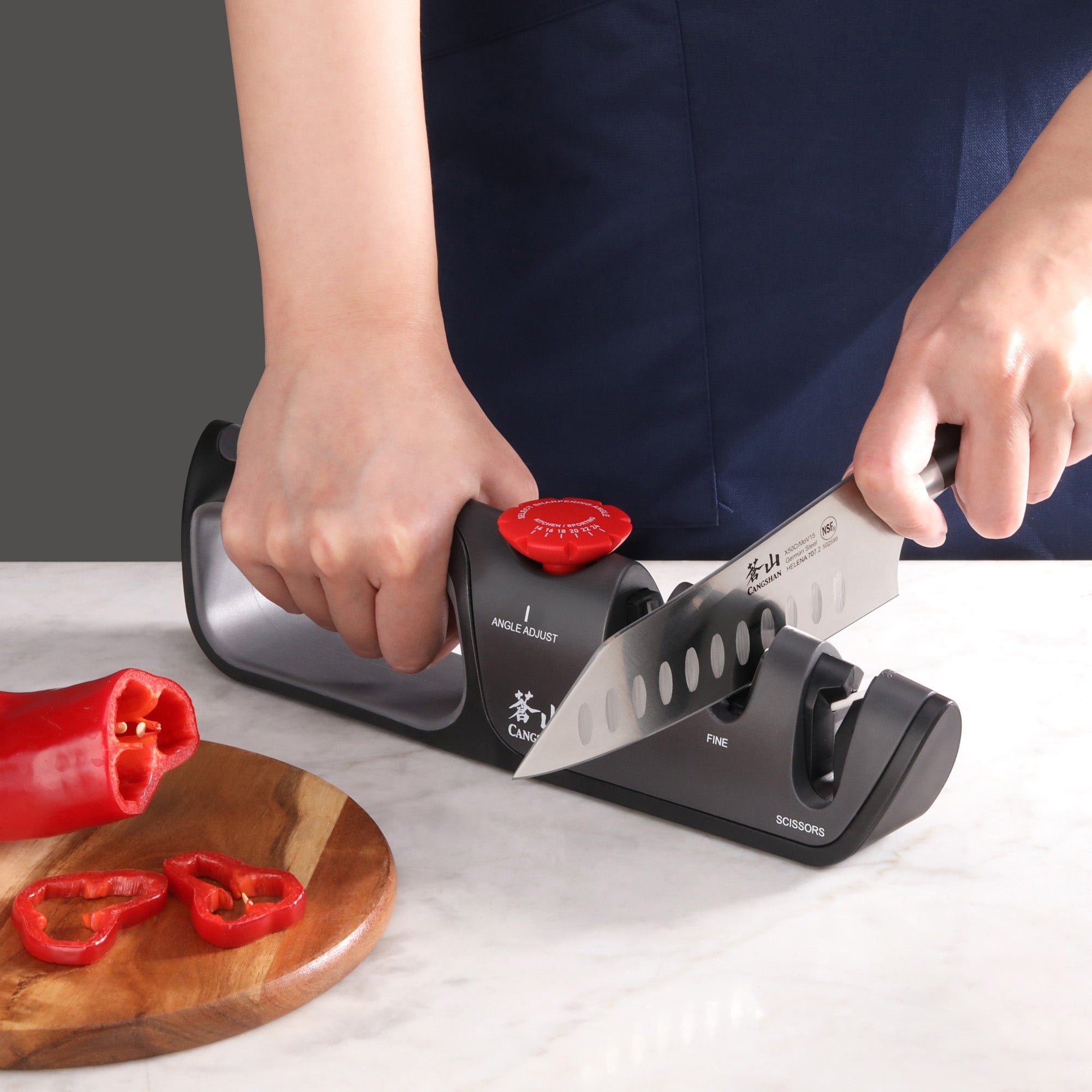 Cangshan 1026108 Professional Knife + Scissor Sharpener