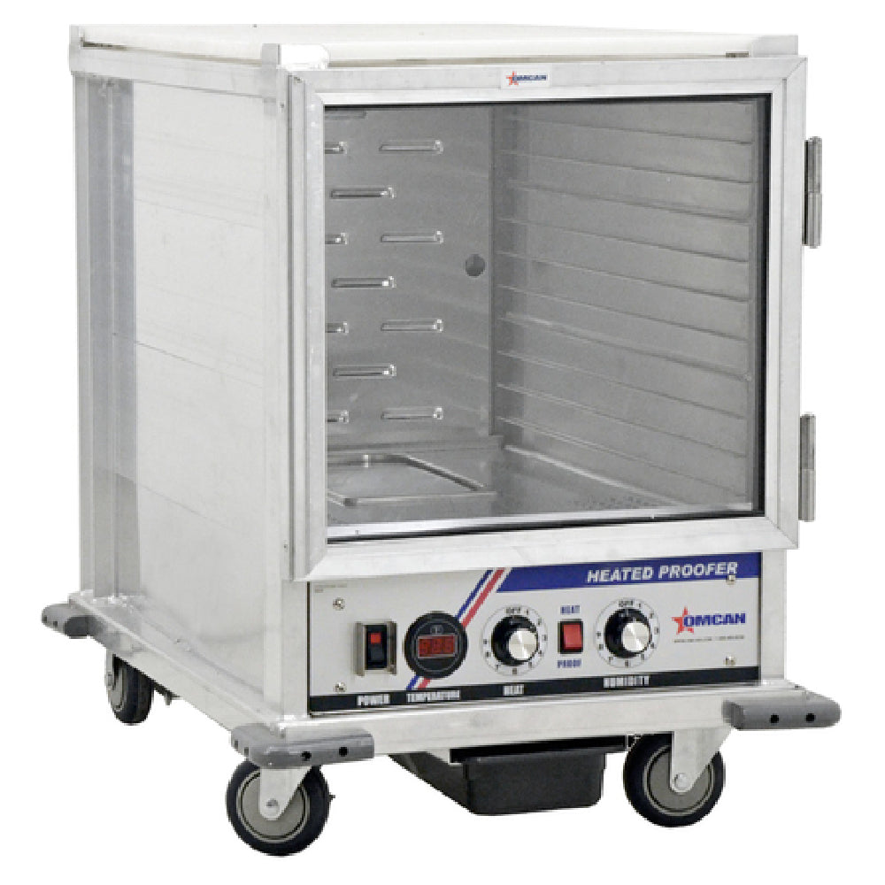 Omcan 43554 21 Inch Mobile Proofer Cabinet with Glass Door Aluminum