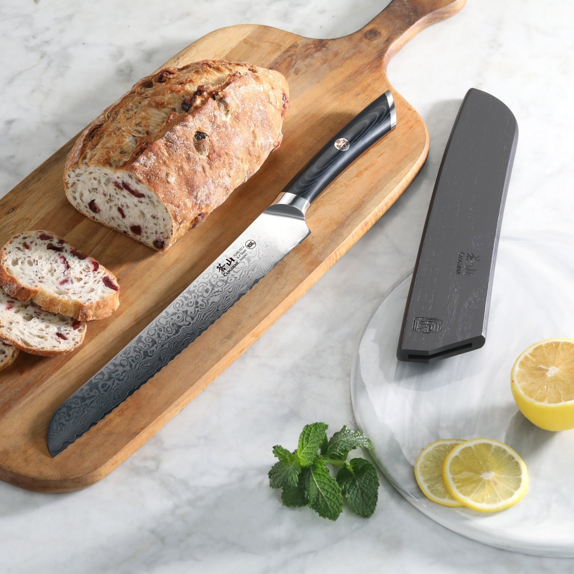 Cangshan 504241 KURO Series 9-Inch Bread Knife