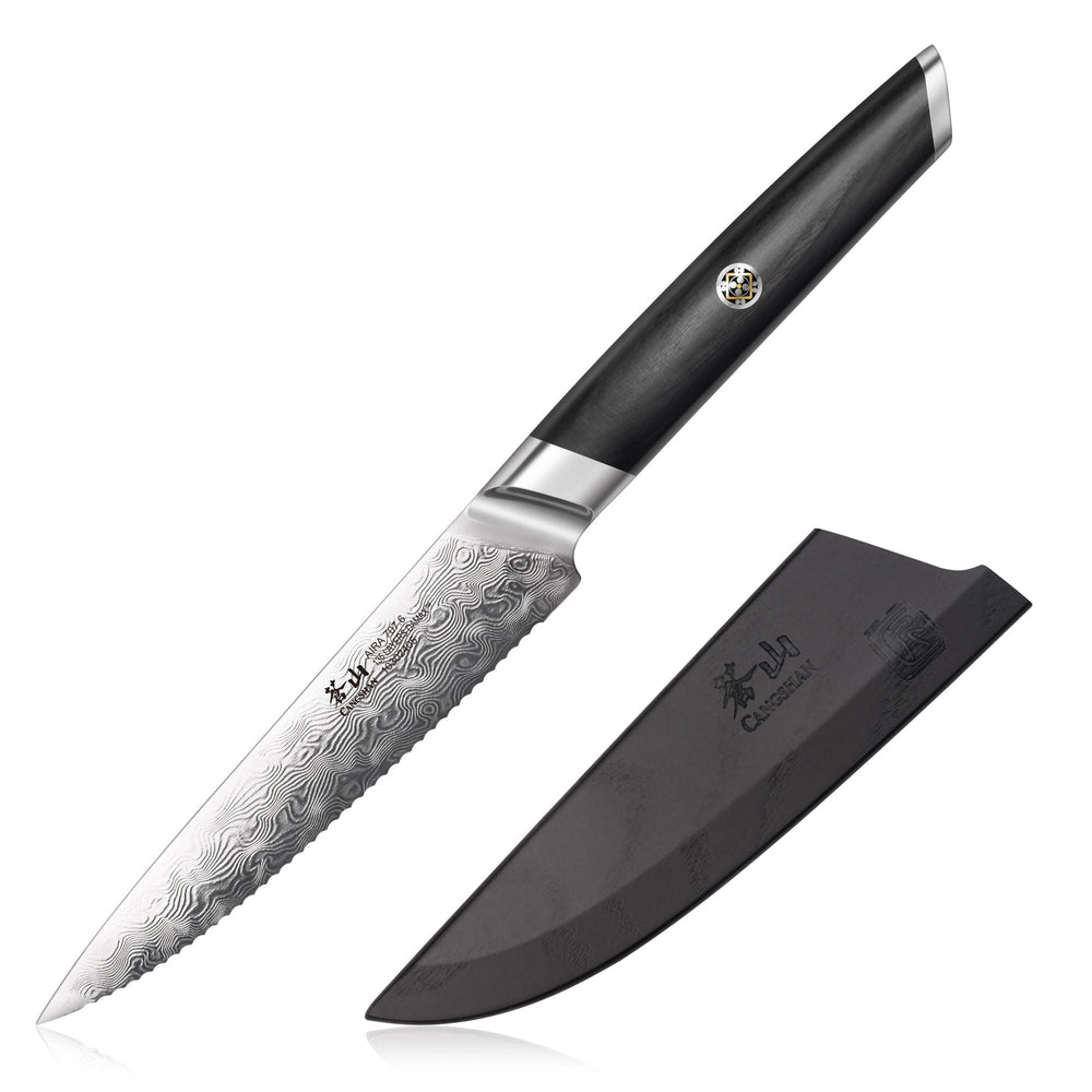 Cangshan 10302405 AIRA Series 5-Inch Serrated Utility Knife