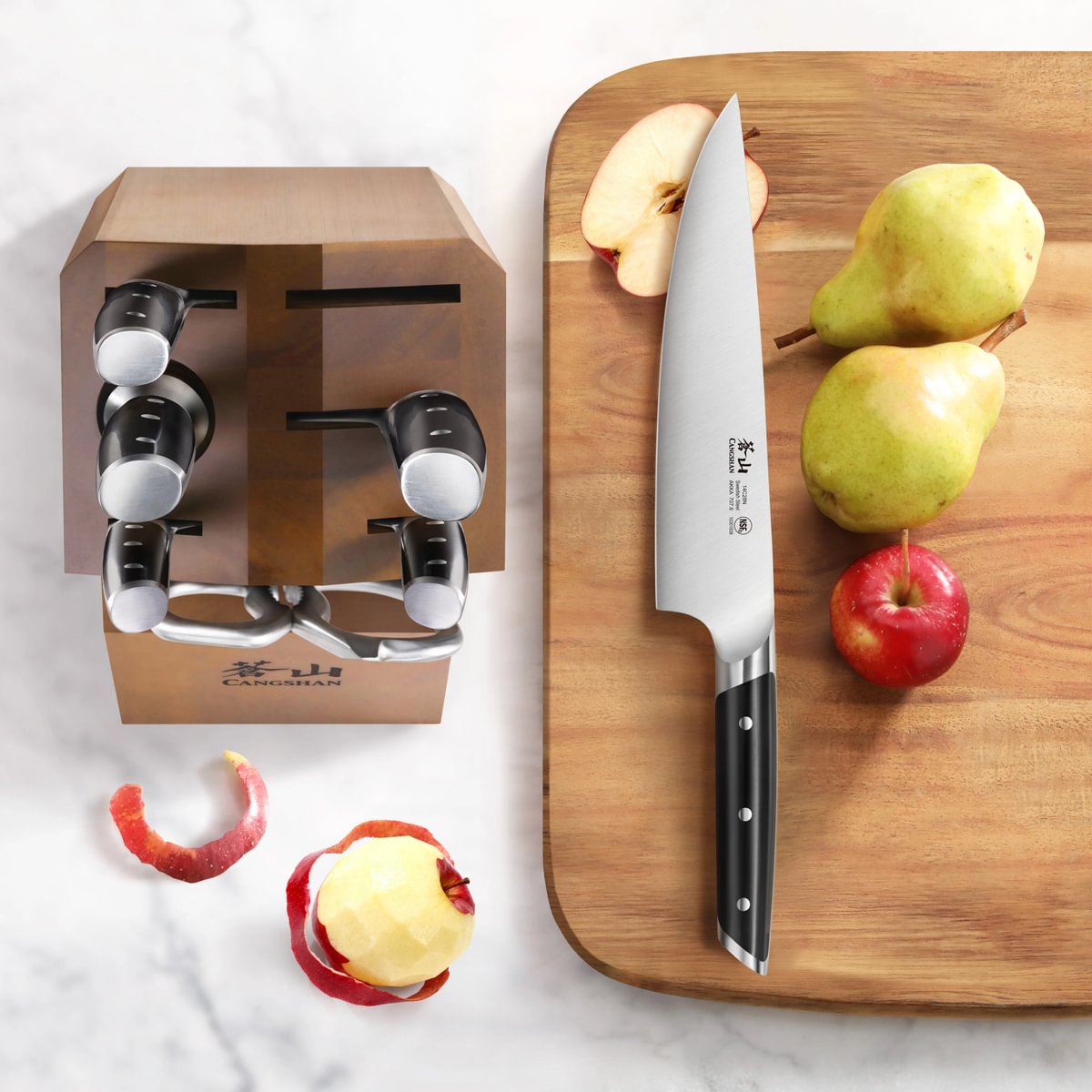 Cangshan 10301857 AKKA Series 8-Piece Knife Block Set
