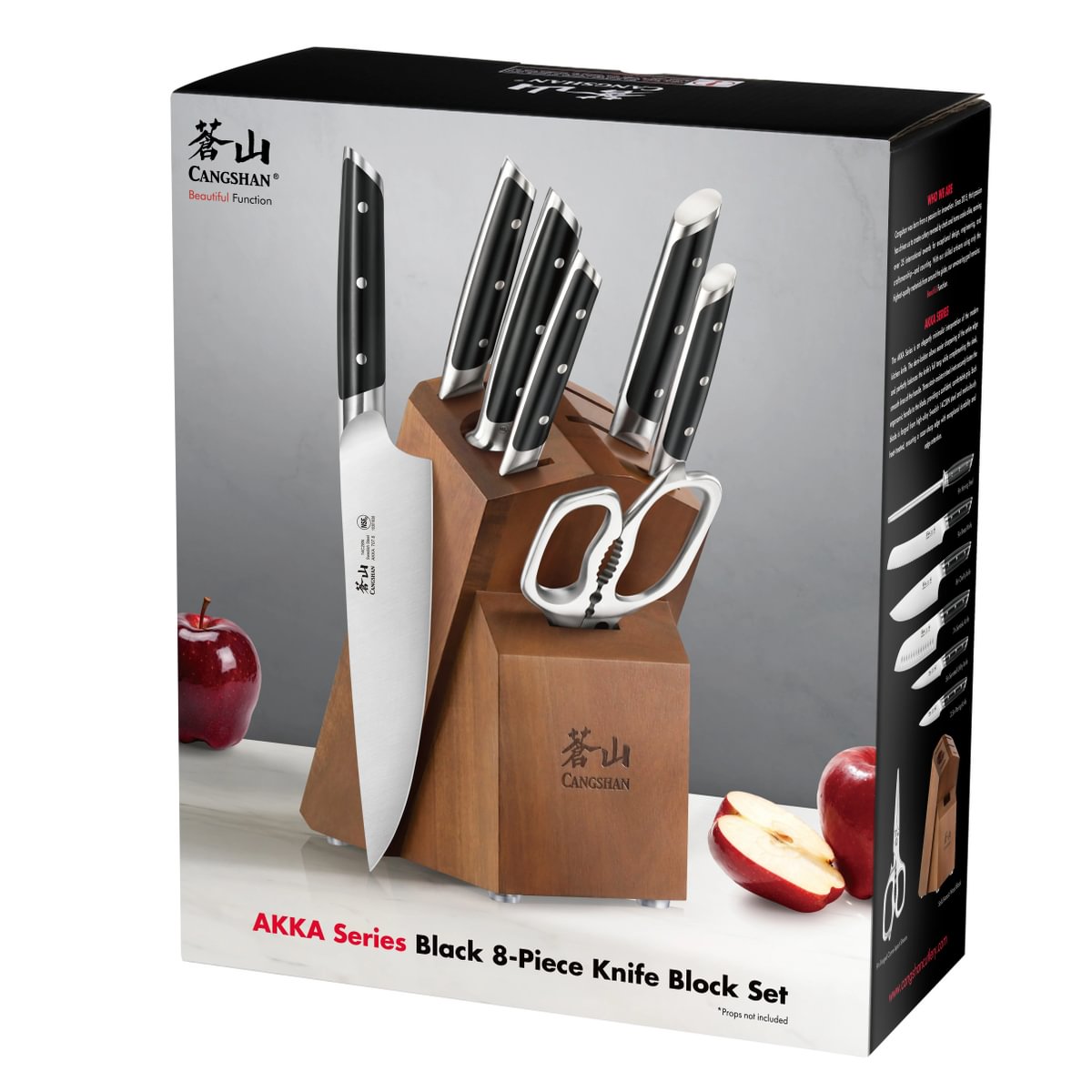 Cangshan 10301857 AKKA Series 8-Piece Knife Block Set