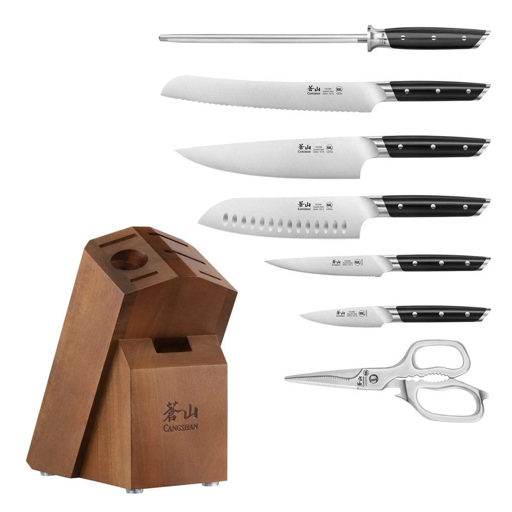 Cangshan 10301857 AKKA Series 8-Piece Knife Block Set