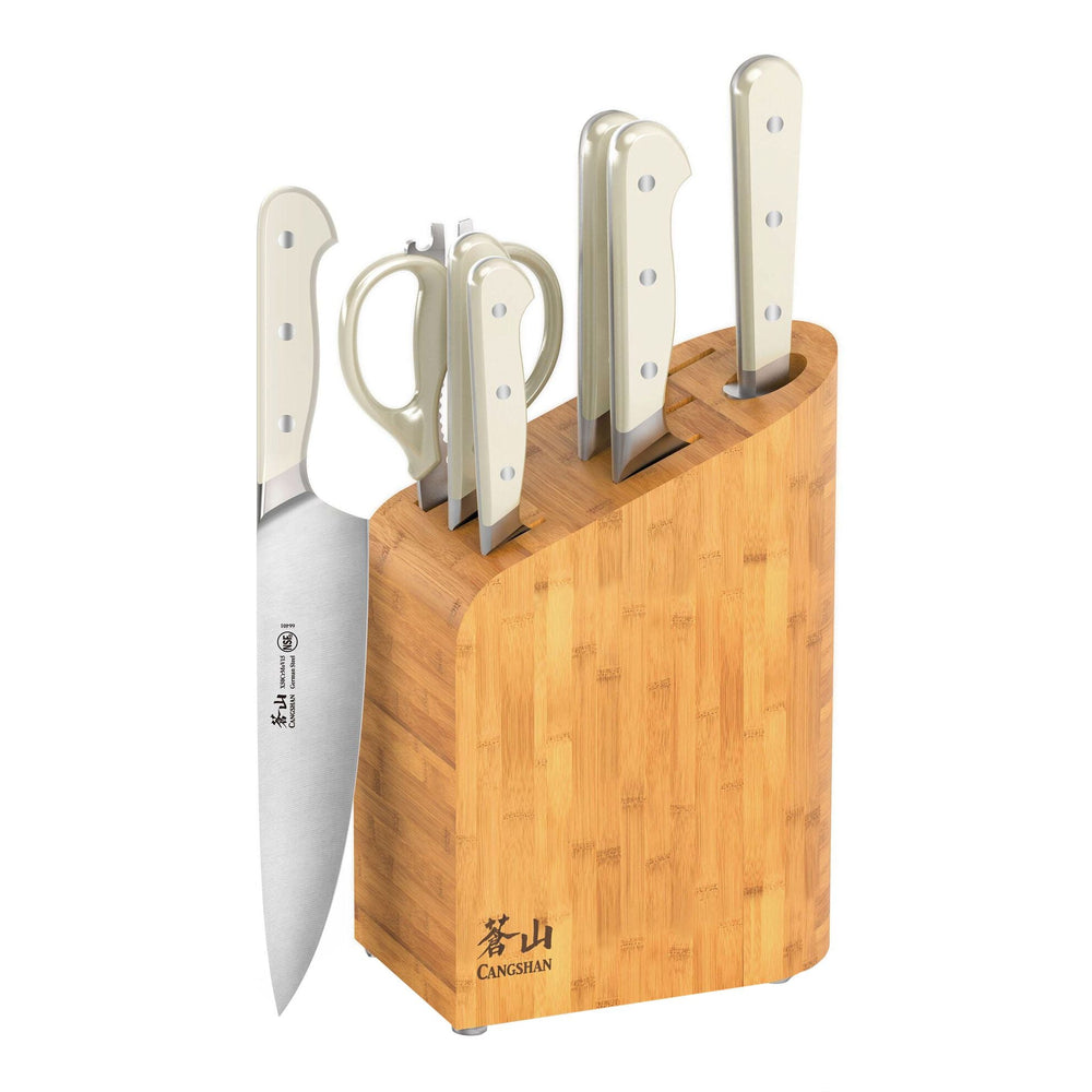 Cangshan 1026849 APERTIVO Series 8-Piece Knife Block Set German Steel