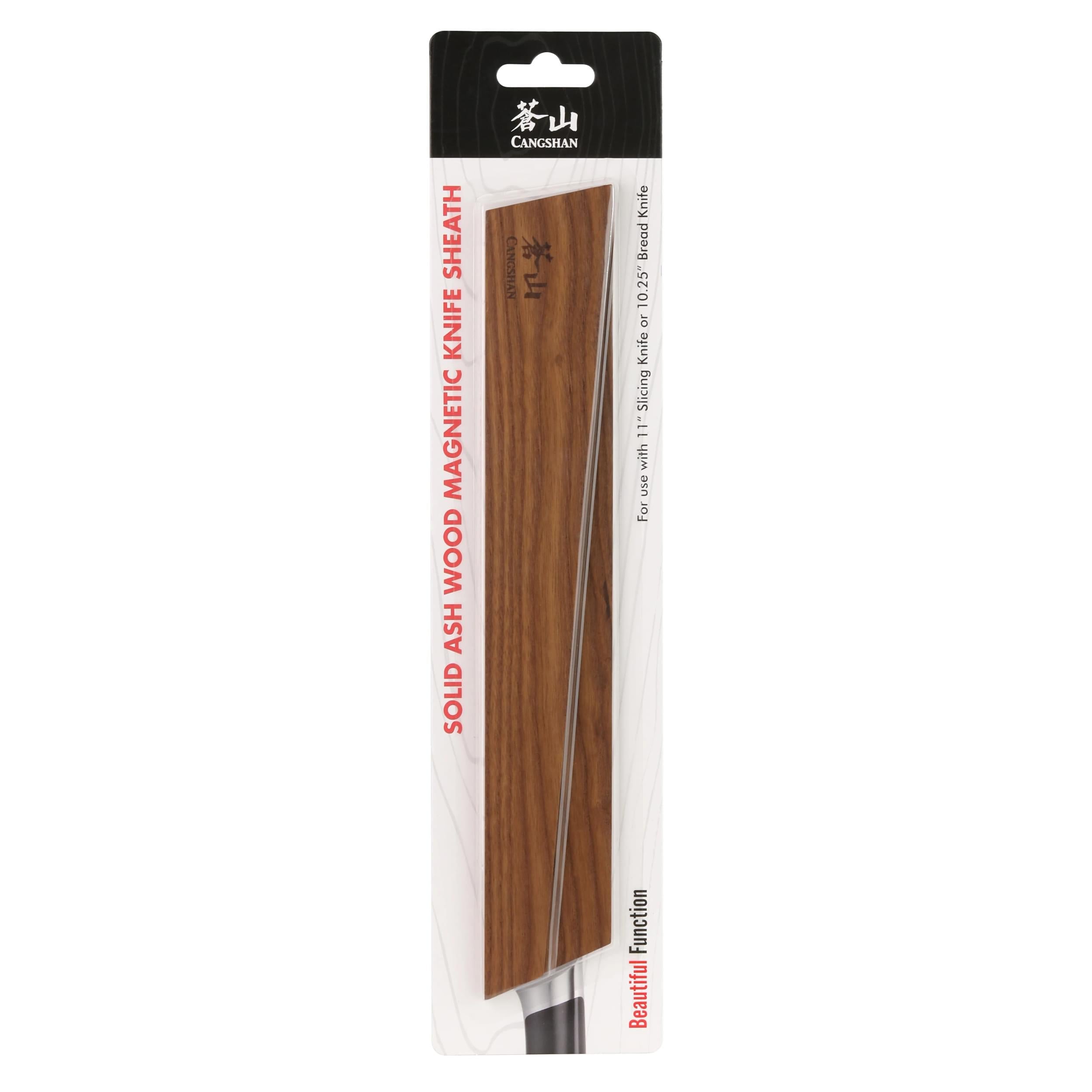 Cangshan 503923 Ash Wood Magnetic Knife Sheath for 10.25