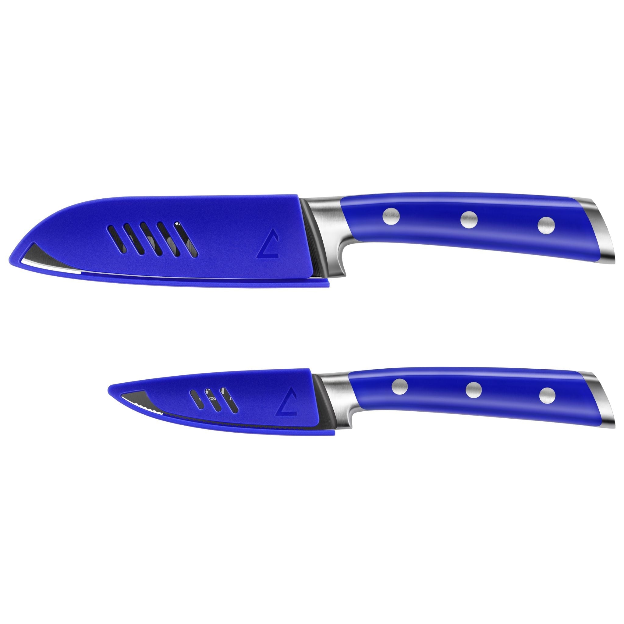 Cangshan 1022094 S+ Series 2-Piece Titanium Coated Santoku Starter Knife Set with - Noir Black