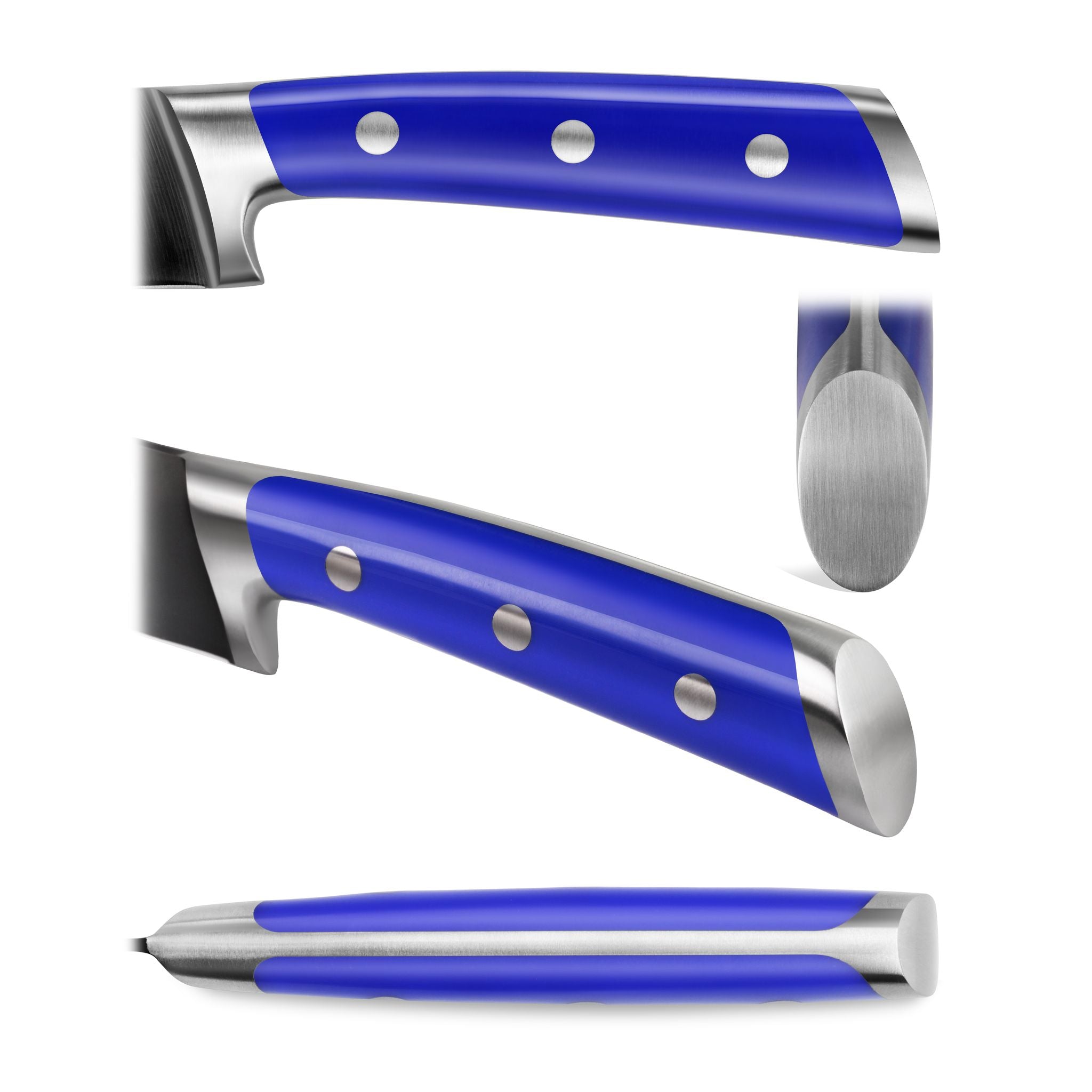 Cangshan 1022131 S+ Series 2-Piece Titanium Coated Santoku Starter Knife Set with - Jupiter Red