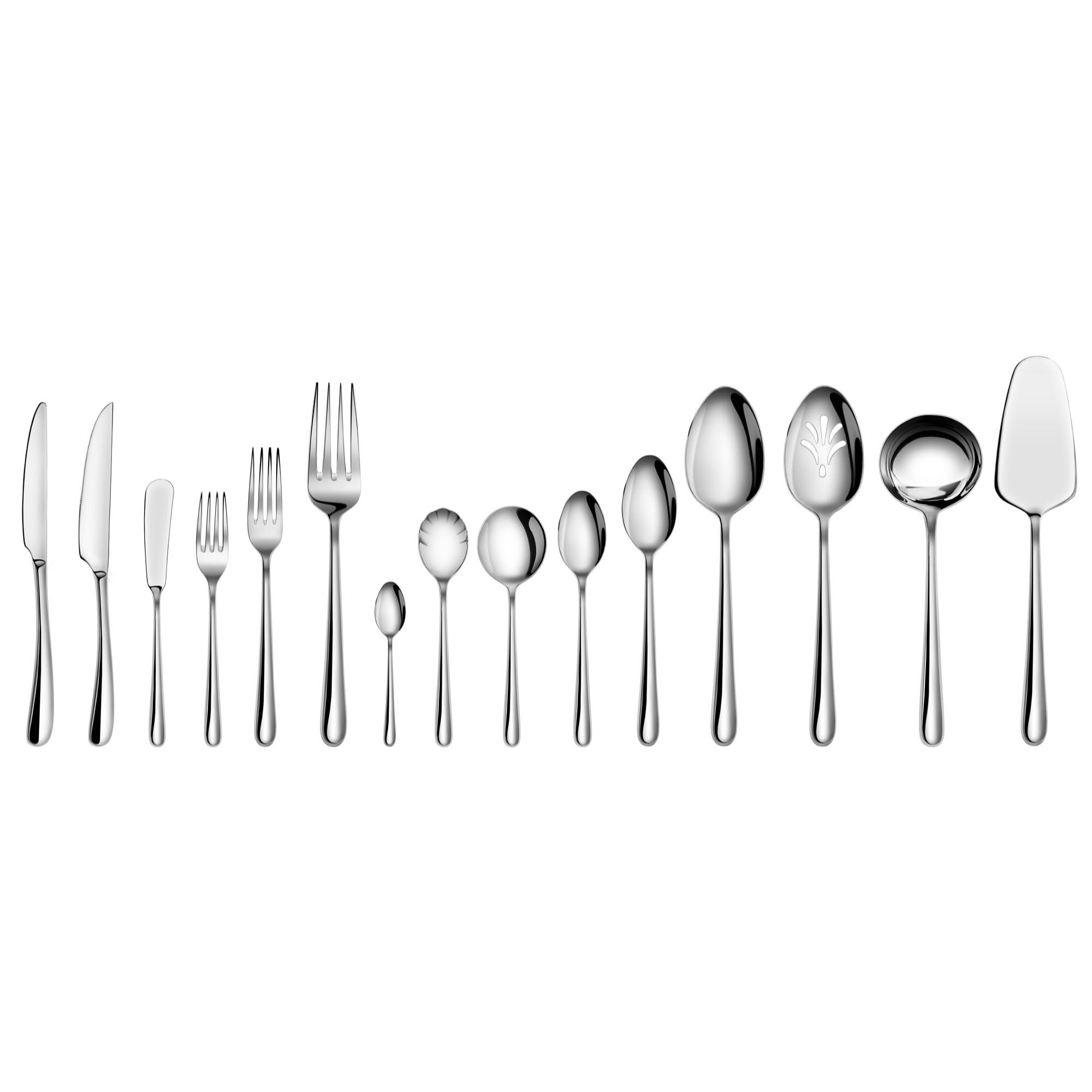 Cangshan 1027037 RAIN II Series 103-Piece Forged Flatware Set