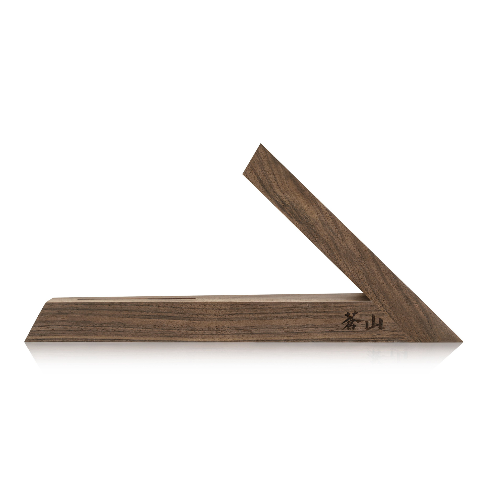 Cangshan 1021240 TAI Triangle Walnut Wood Knife Block - Two Slots