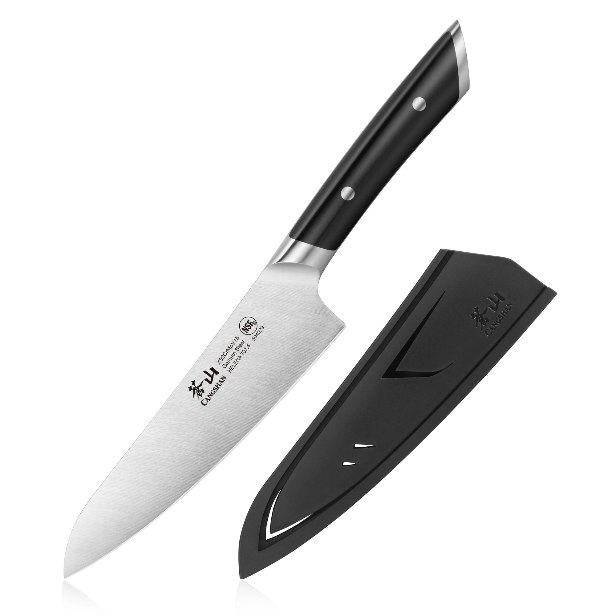 Cangshan 504128 HELENA Series 5.5-Inch Prep Utility Knife - Black