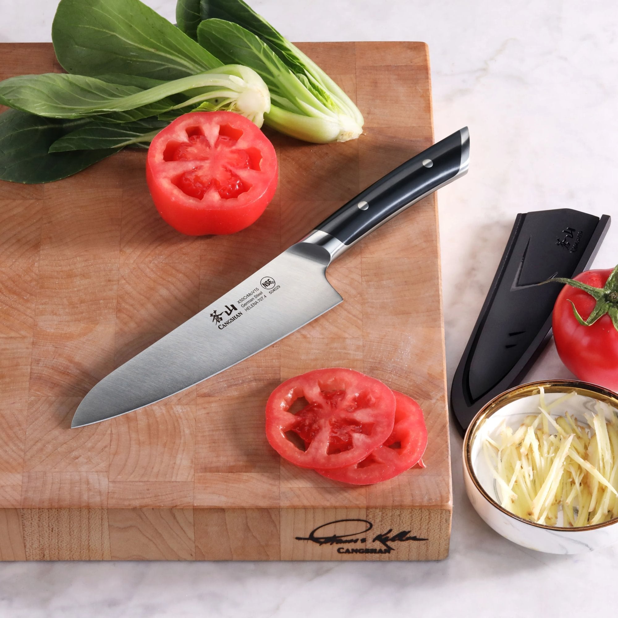 Cangshan 504142 HELENA Series 5.5-Inch Prep Utility Knife - Navy