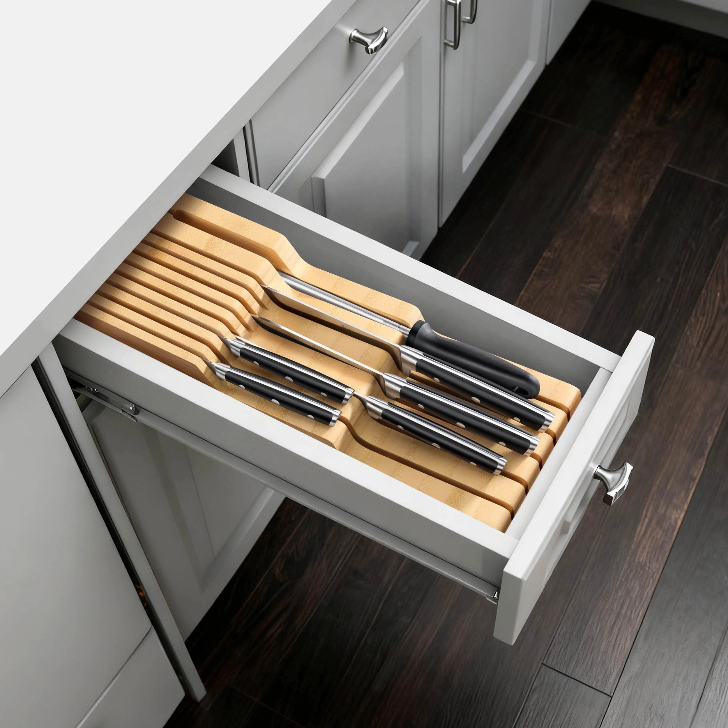 Cangshan 10301902 ELKO Series 7-Piece In-Drawer Knife Set - Black