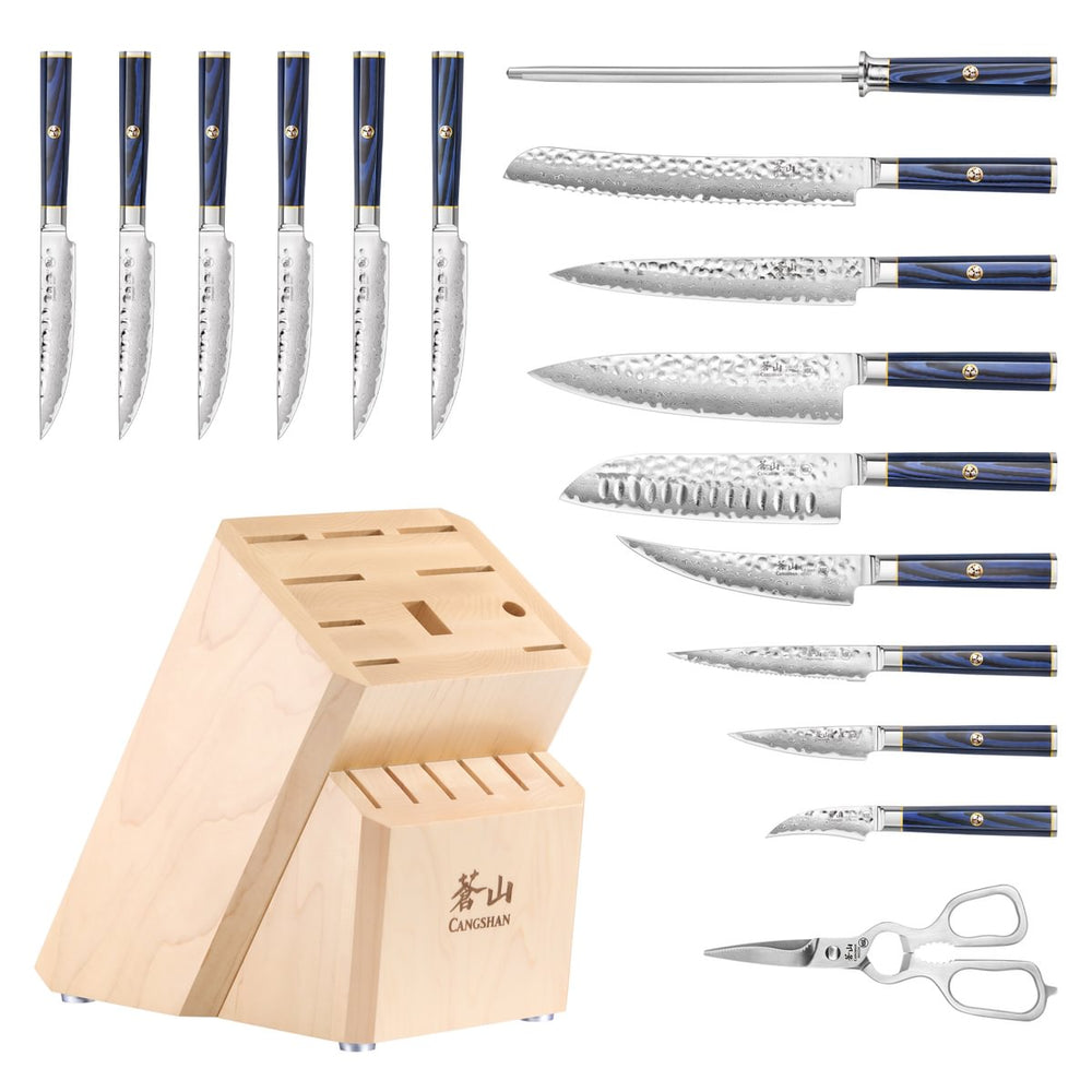 Cangshan 10301061 KITA Series 17-Piece Knife Block Set