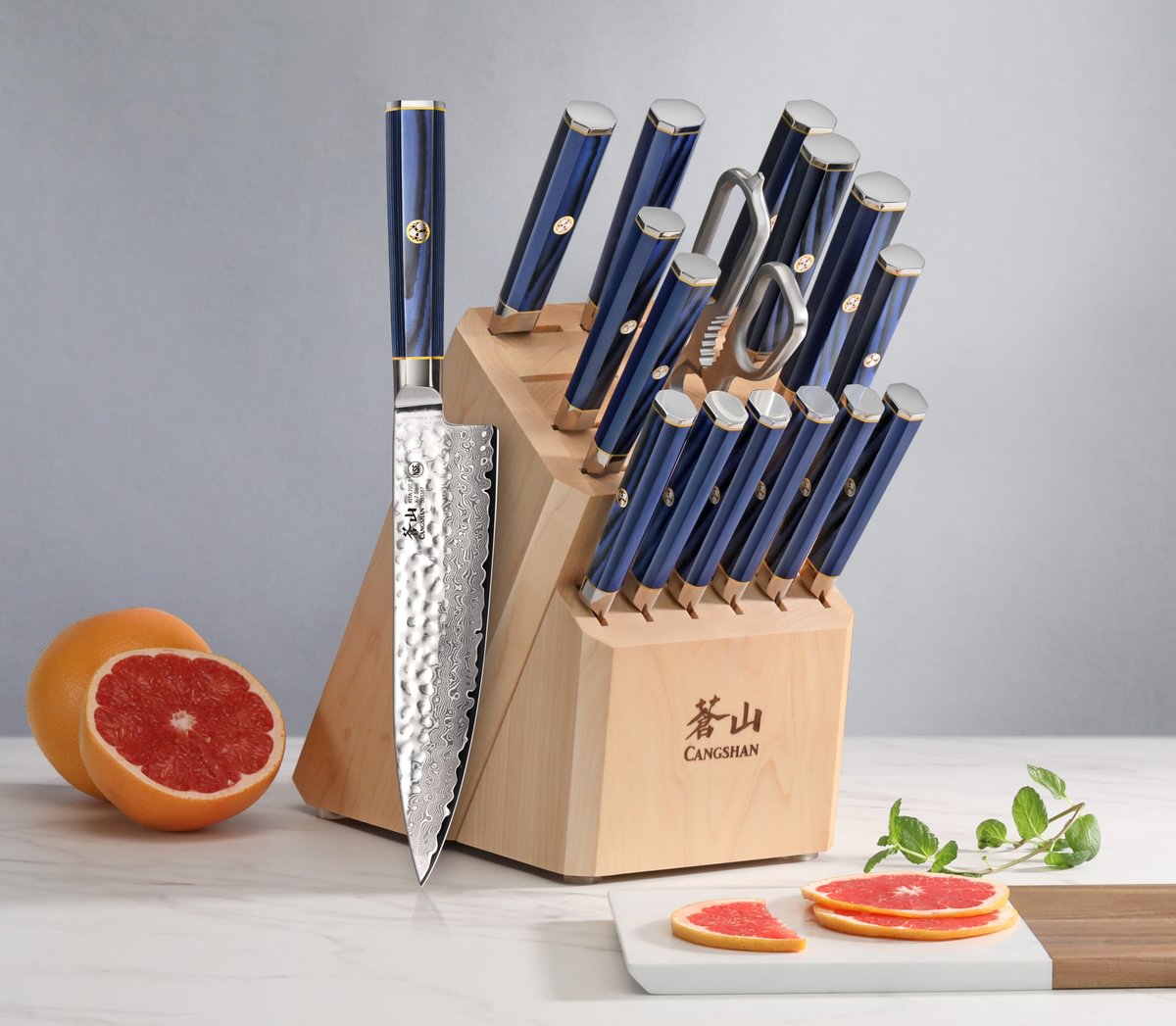 Cangshan 10301061 KITA Series 17-Piece Knife Block Set