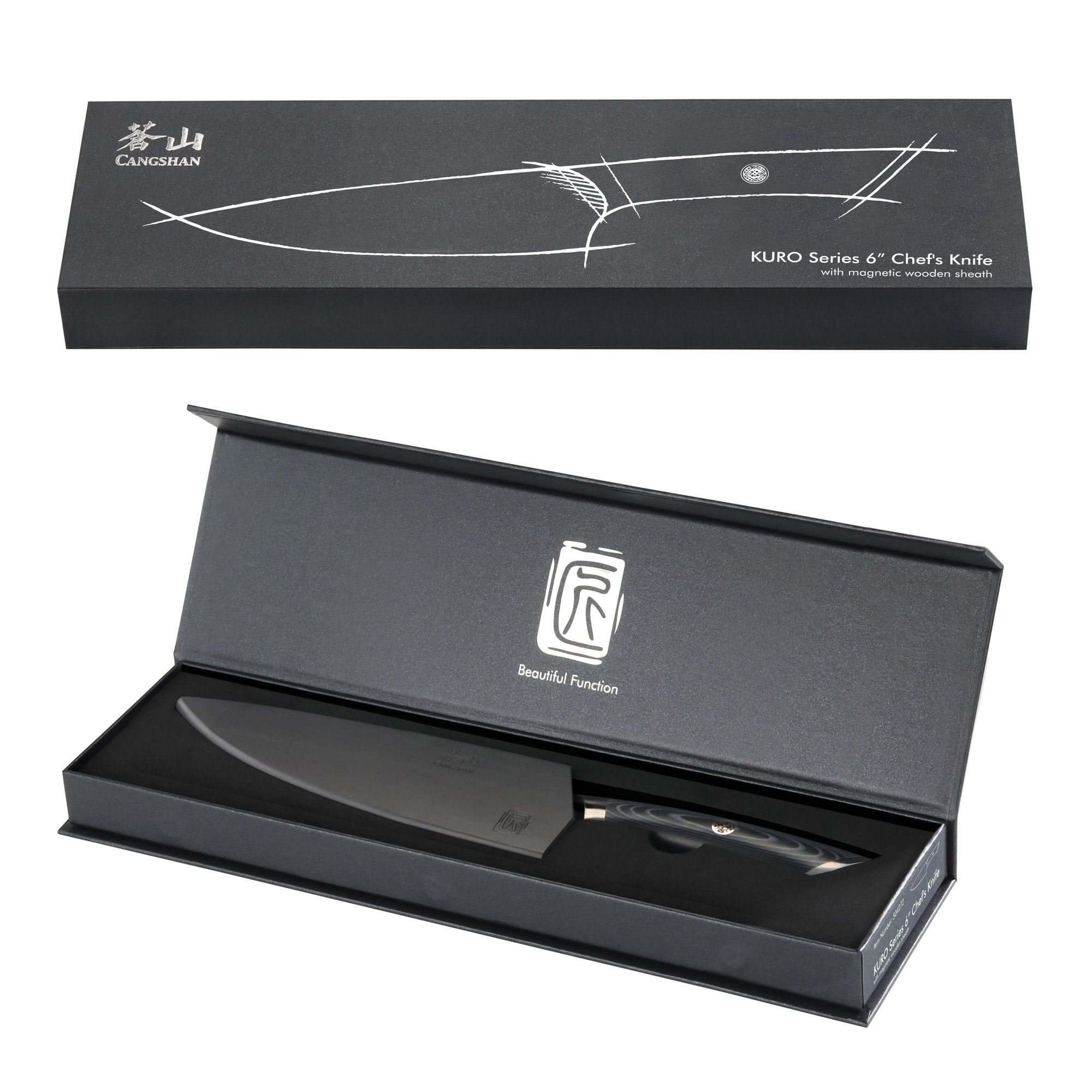 Cangshan 504272 KURO Series 6-Inch Chef's Knife