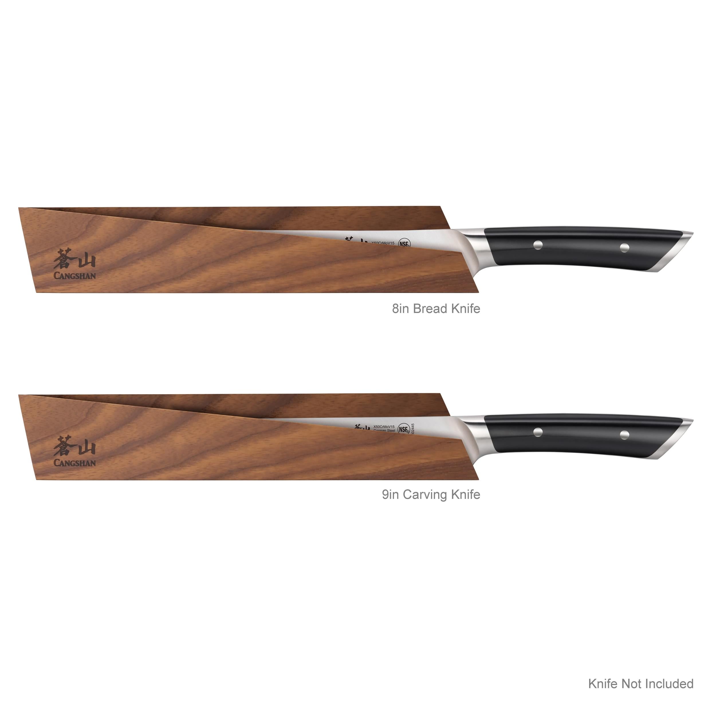 Cangshan 503930 Ash Wood Magnetic Knife Sheath for 8