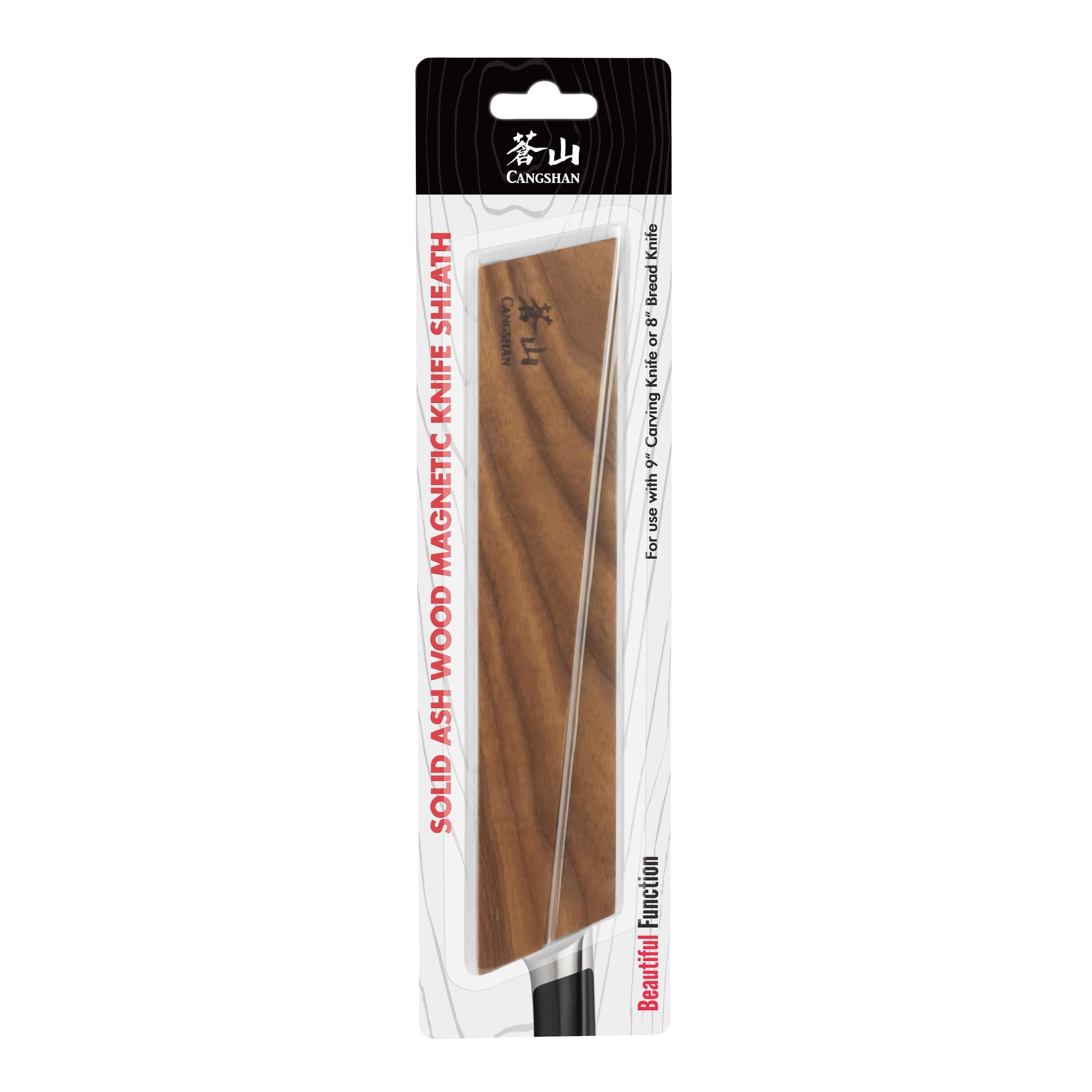 Cangshan 503930 Ash Wood Magnetic Knife Sheath for 8