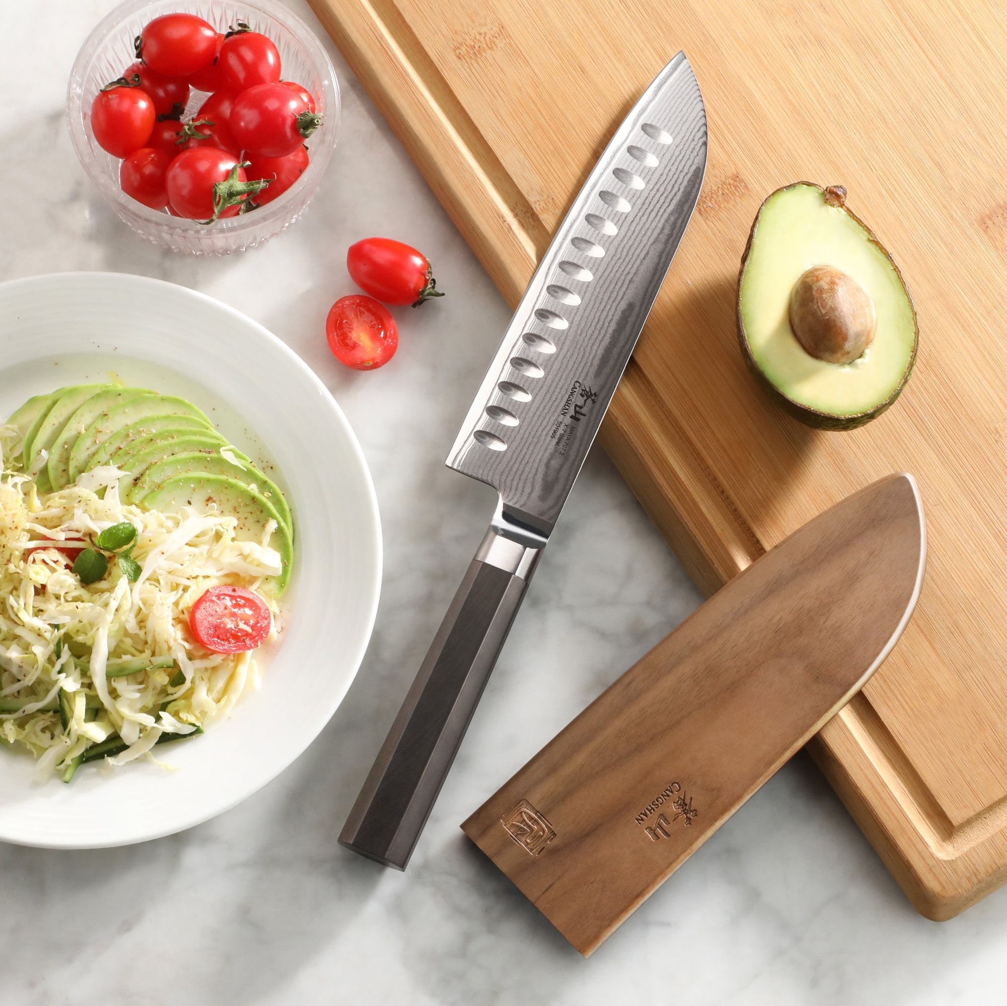 Cangshan 501905 MAYA Series 7-inch Santoku Knife