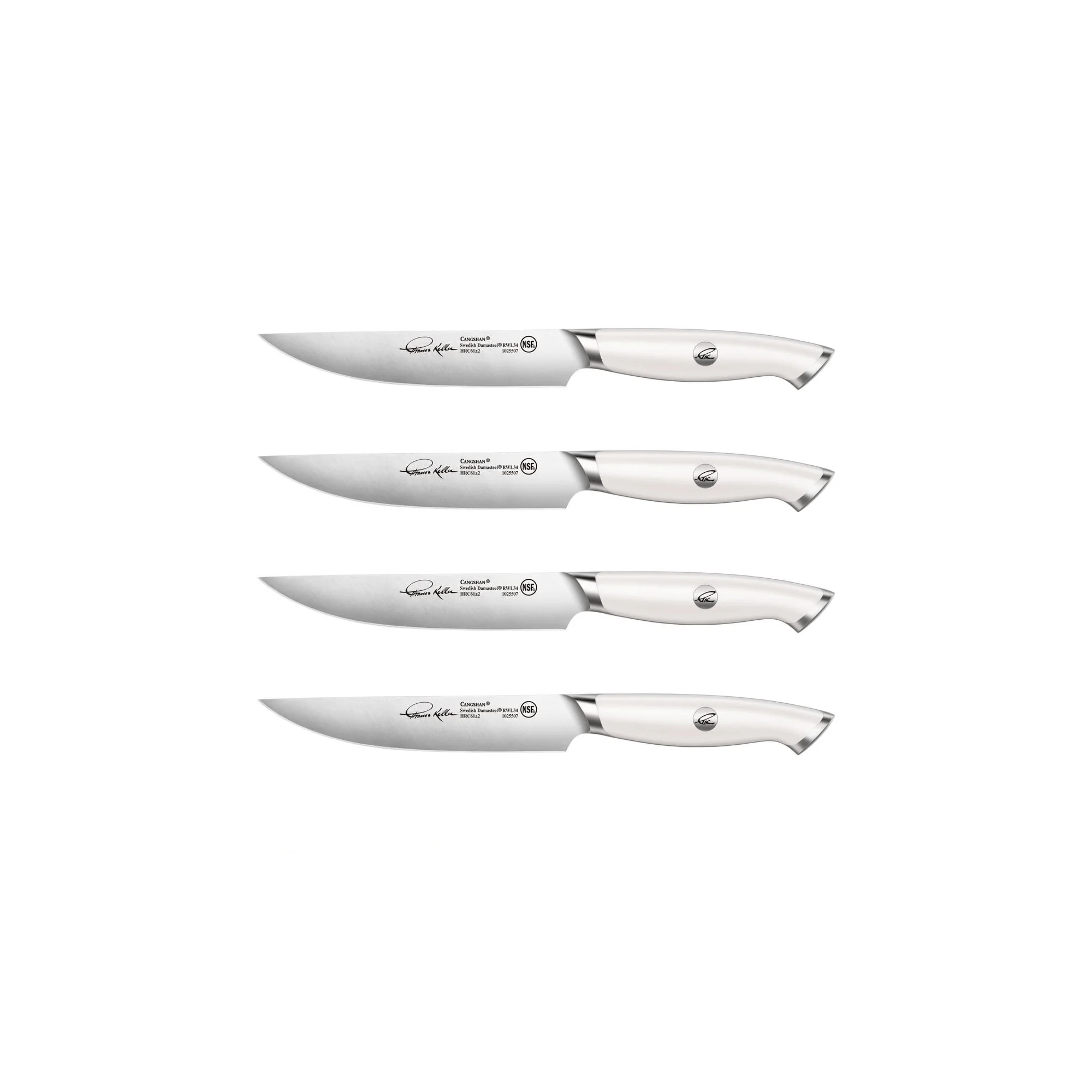 Cangshan 1025552 TKSC 4-Piece Fine Edge Steak Knife Set