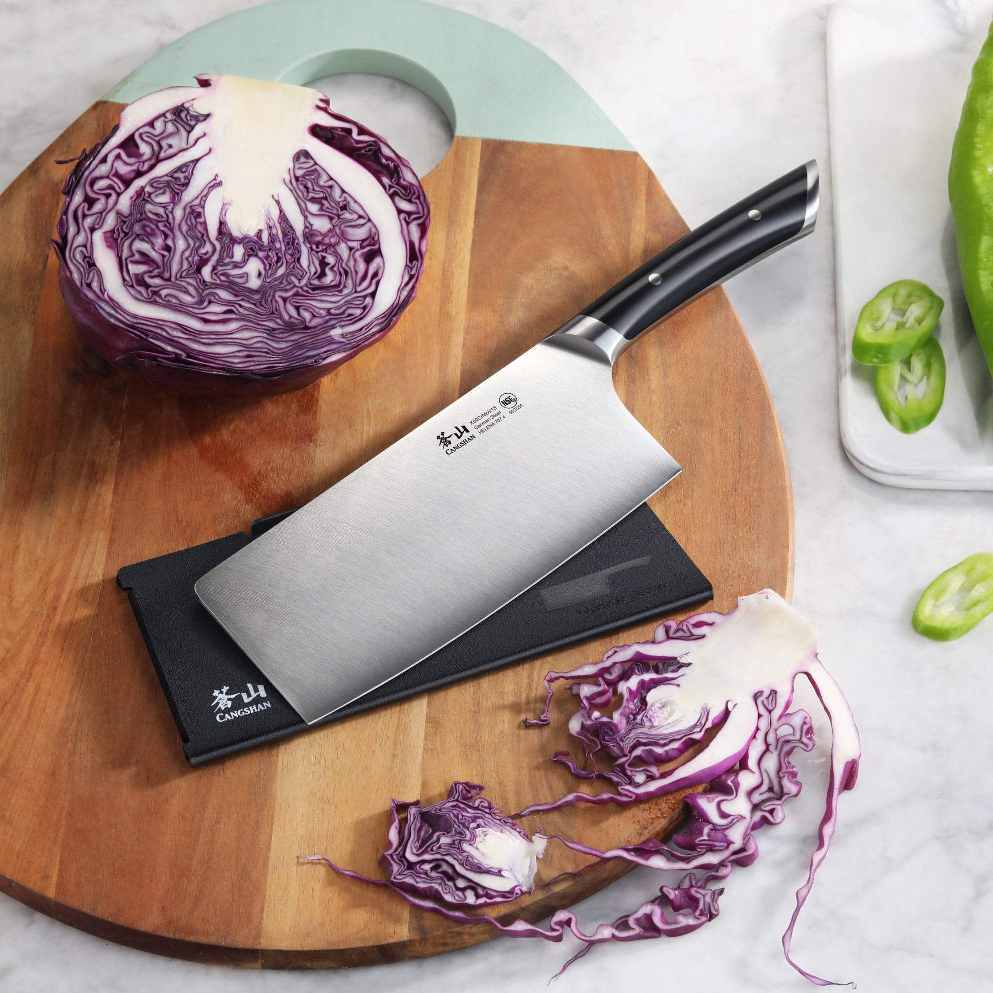 Cangshan 502551 HELENA Series 7-Inch Vegetable Cleaver