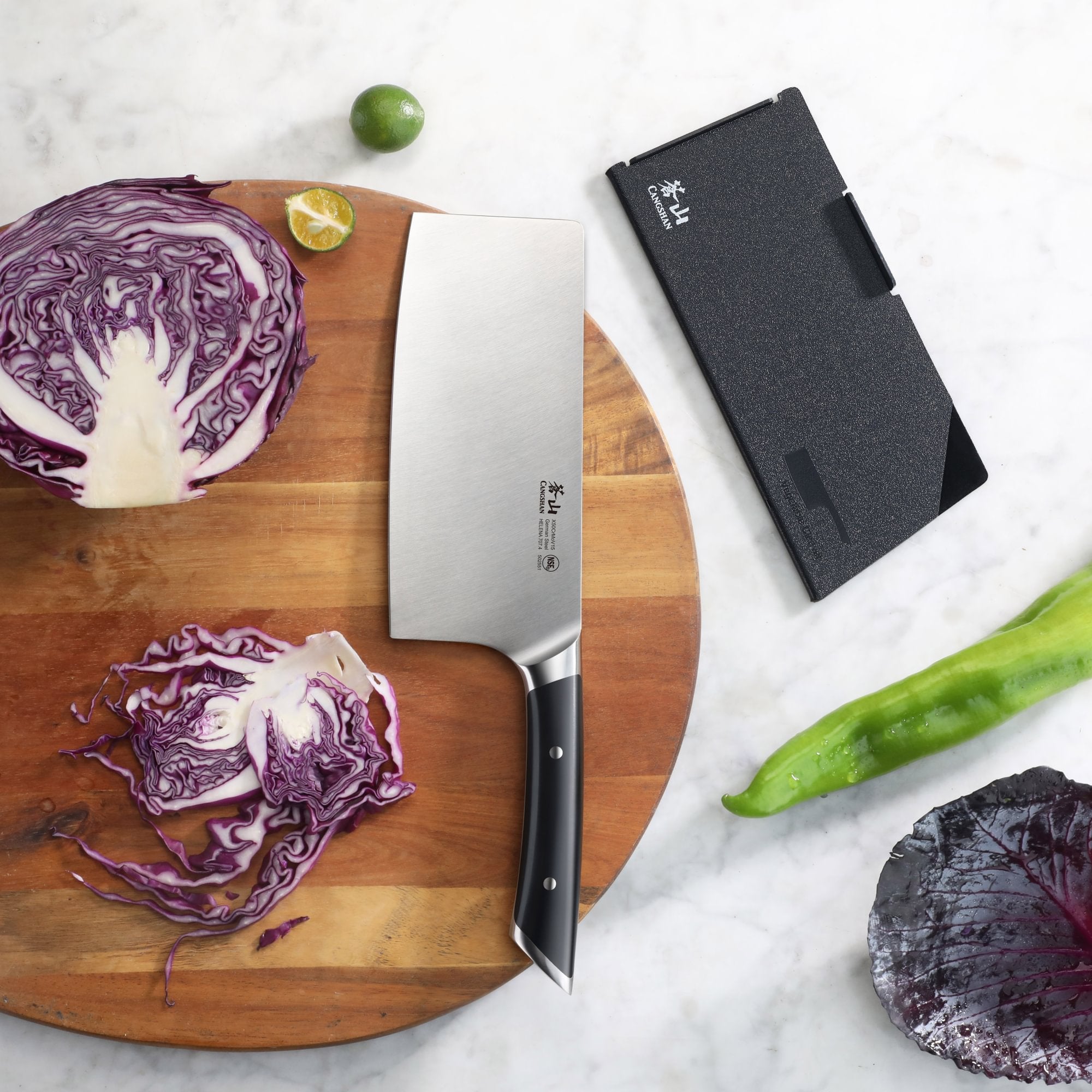 Cangshan 502551 HELENA Series 7-Inch Vegetable Cleaver