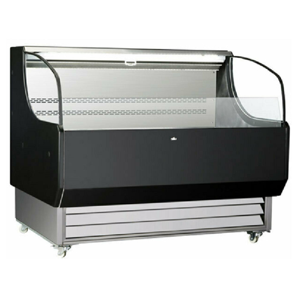 Omcan 44544 49 to 54 Inch Refrigerated Display Case Self-Serve Black Exterior
