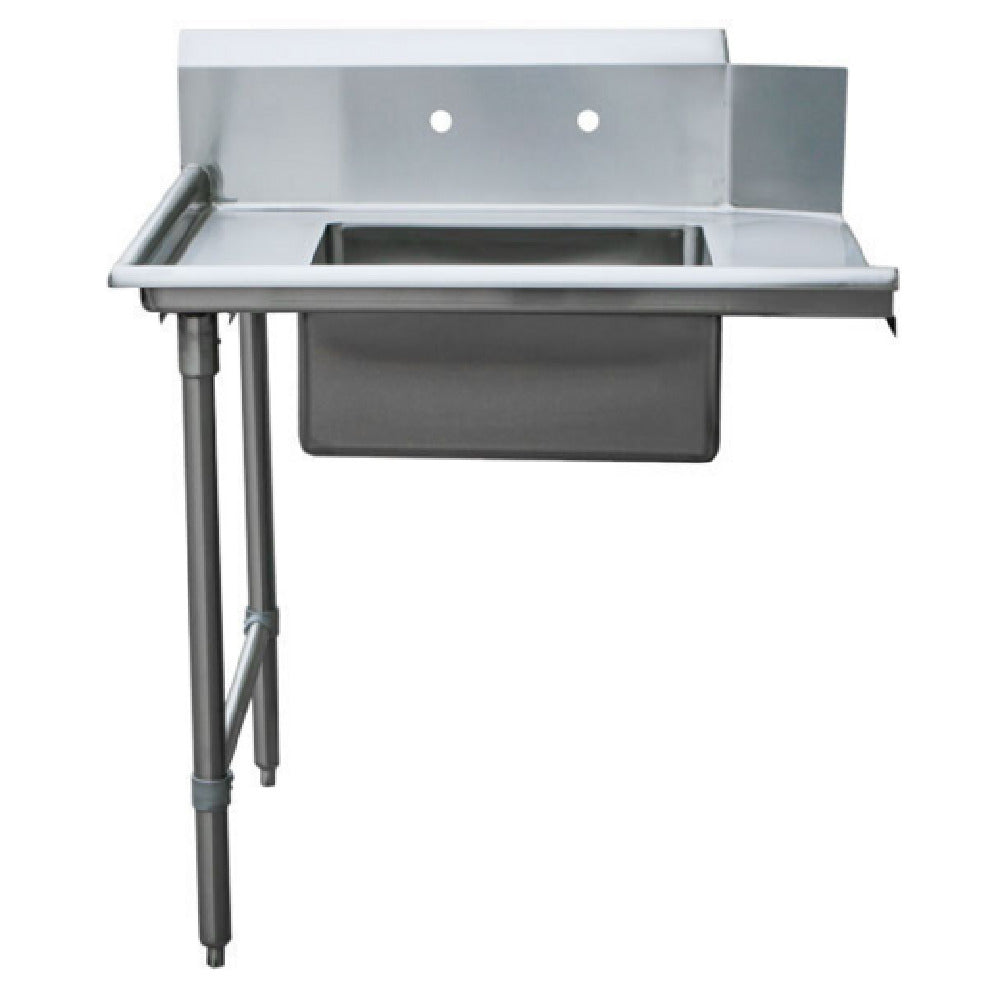 Omcan 28482 36 Inch Soiled Dishtable with Sink Stainless Steel