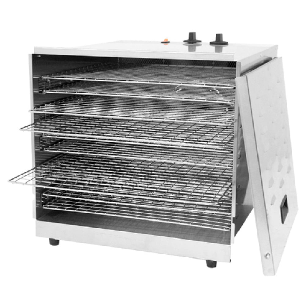 Omcan 43222 16 Inch Food Dehydrator Electric with 10 Removable Racks Stainless Steel