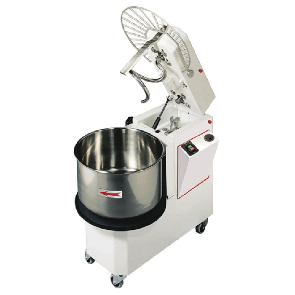 Omcan 41549 34 Qt Spiral Dough Mixer Removable Bowl Variable Speed 2 HP