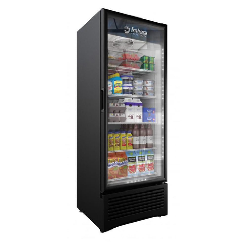 Omcan 41161 29 Inch Refrigerated Display Merchandiser 19.2 cu ft Black Finish ENERGY STAR®