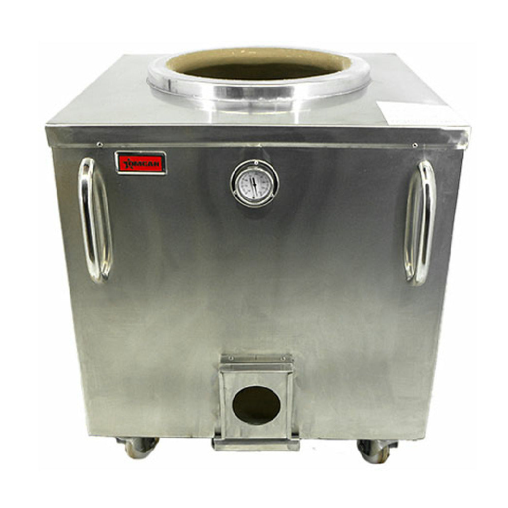 Omcan 47441 32 Inch Charcoal Tandoor Oven with Handcrafted Clay Pot
